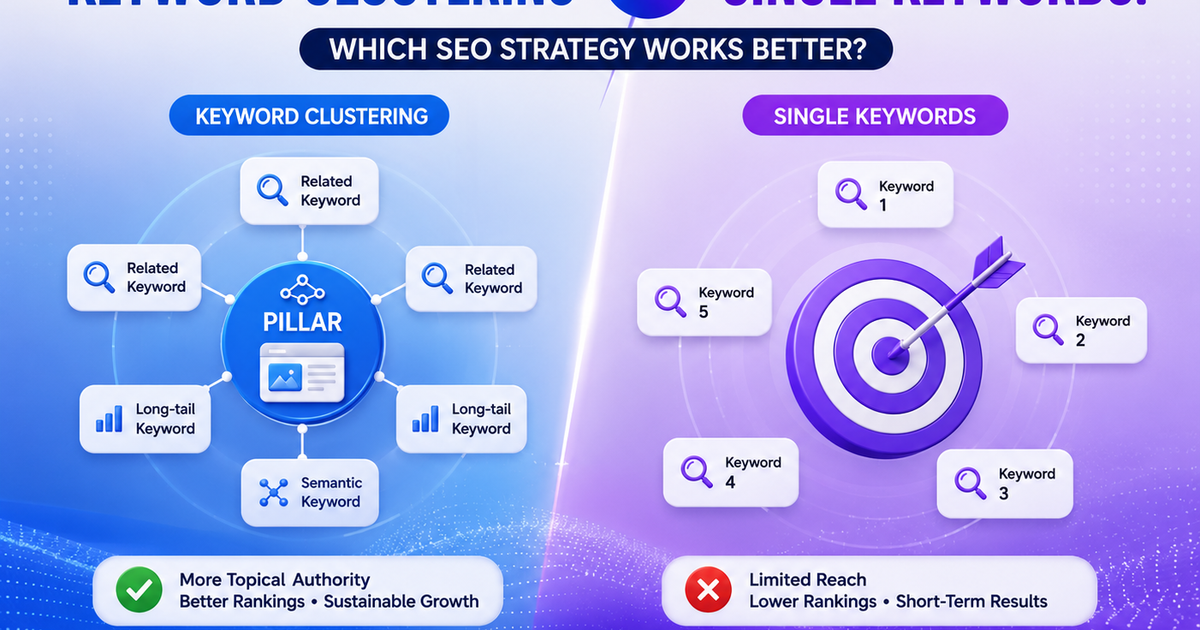 Keyword clustering vs. single keywords: Which SEO strategy works better?