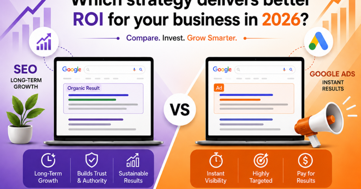 SEO vs Google Ads: Which strategy delivers better ROI for your business in 2026?