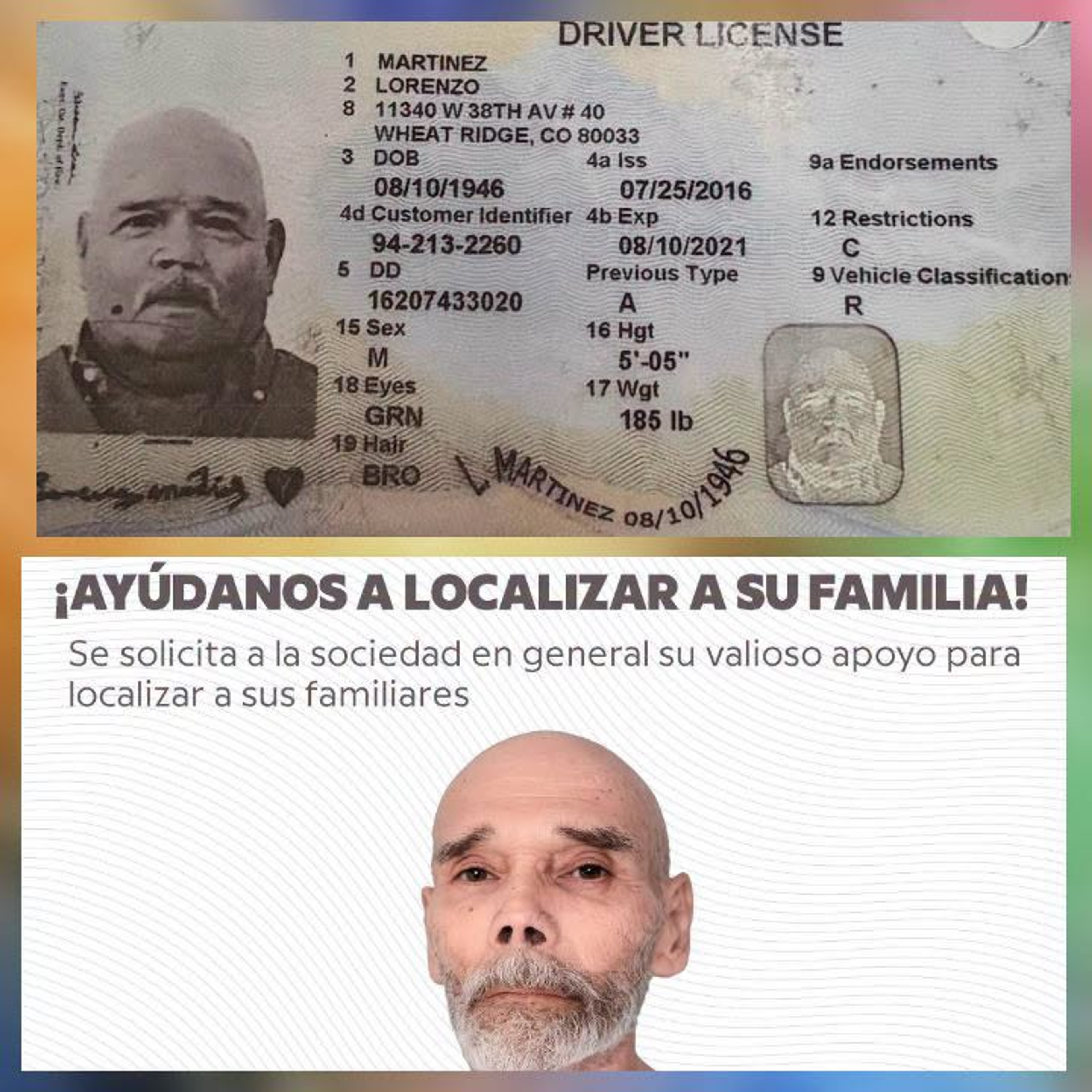 SE SOLICITA APOYO PARA IDENTIFICAR A UNA PERSONA SIN VIDA