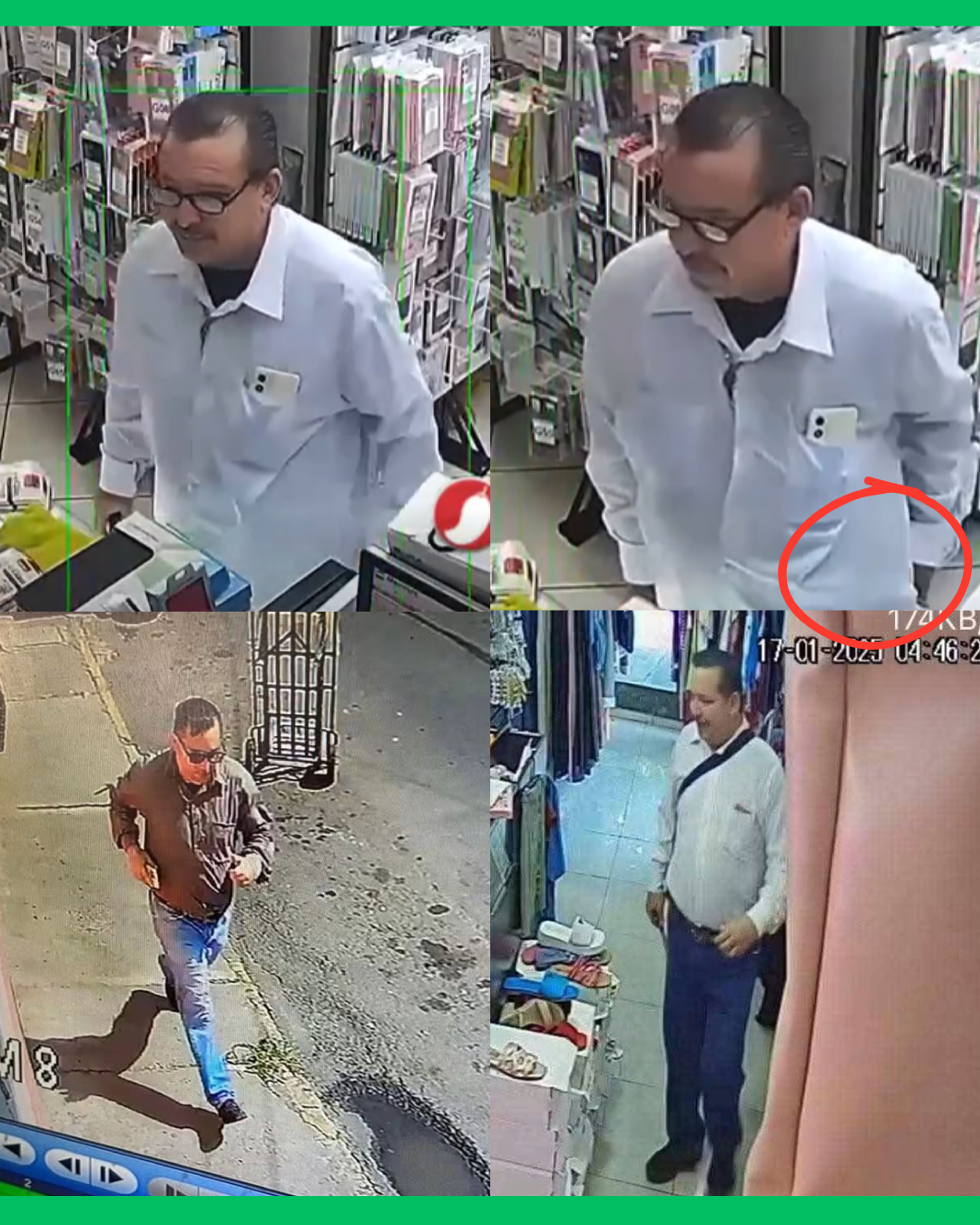 BUSCAN IDENTIFICAR A HOMBRE SEÑALADO POR ROBOS EN NEGOCIOS DE TEPIC