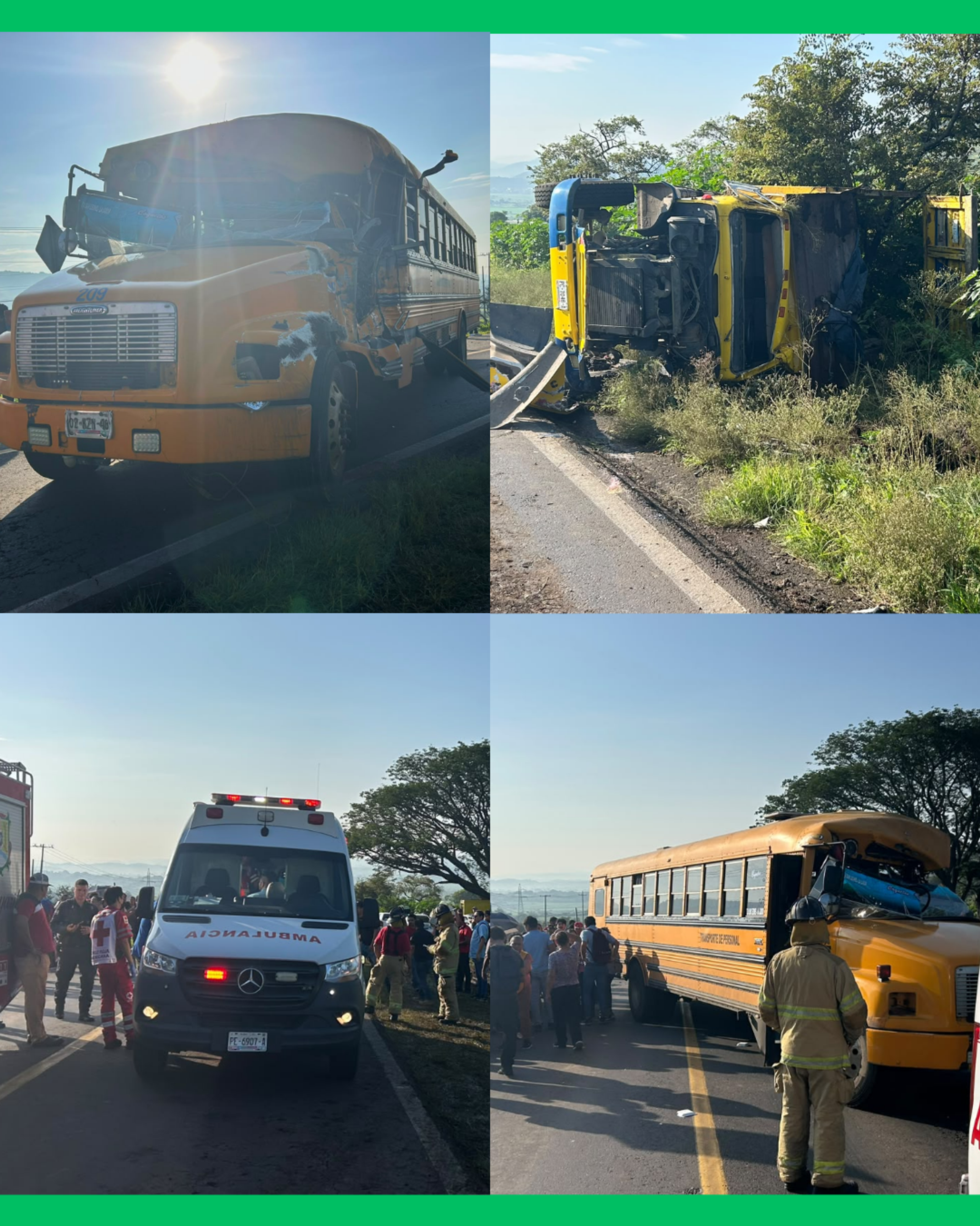  ¡CHOQUE ENTRE CAMIONES EN LA CARRETERA LIBRE TEPIC–GUADALAJARA, DEJA VARIOS LESIONADOS!