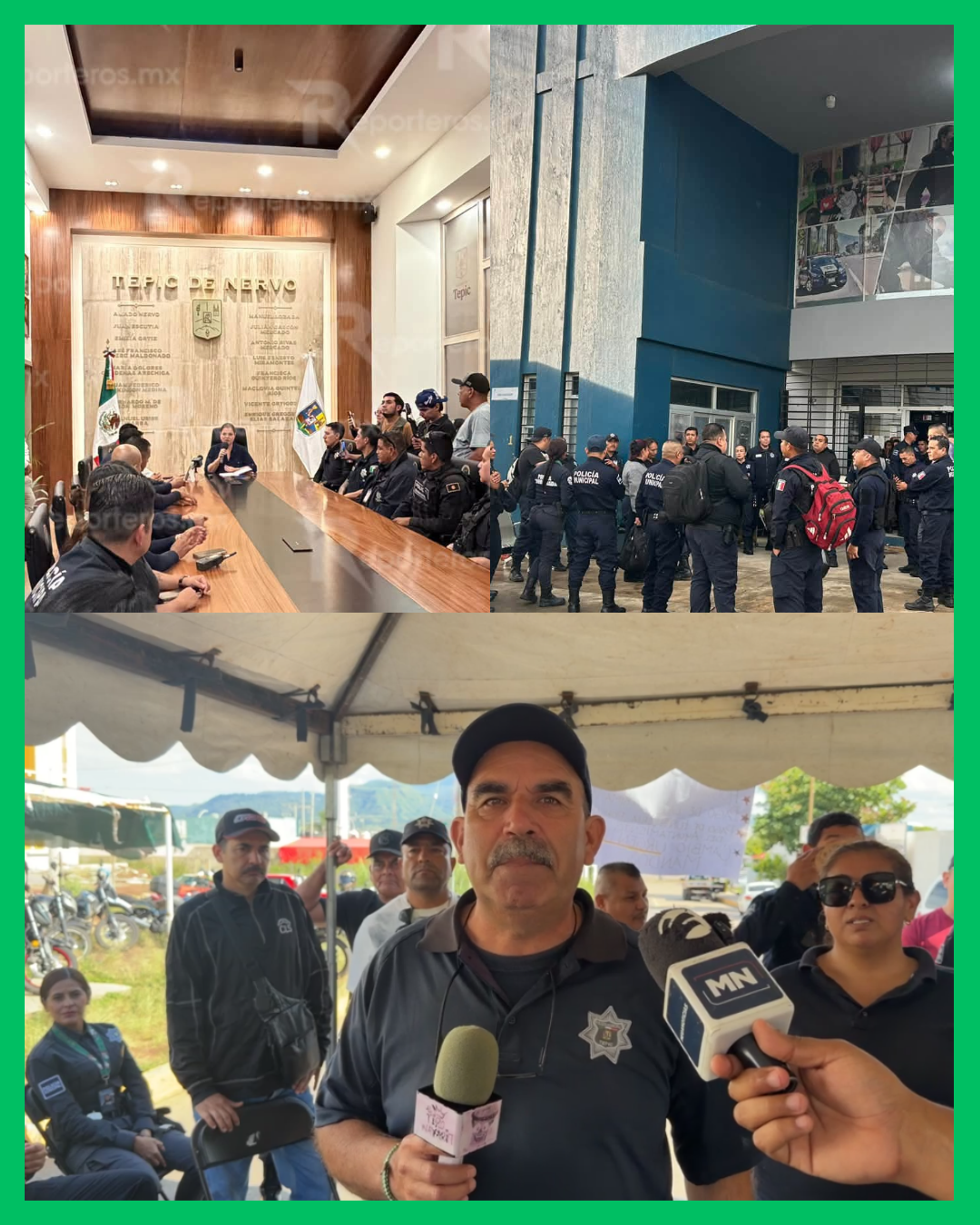 POLICÍAS QUE SE MANIFESTARON ASEGURAN QUE NO FUERON LOS MISMOS QUE ACUDIERON A PRESIDENCIA
