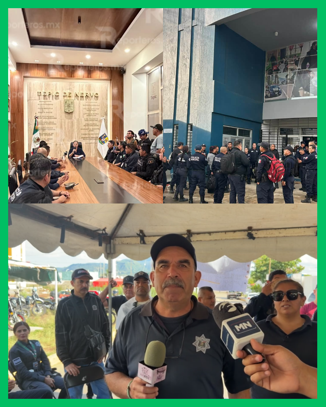 POLICÍAS QUE SE MANIFESTARON ASEGURAN QUE NO FUERON LOS MISMOS QUE ACUDIERON A PRESIDENCIA