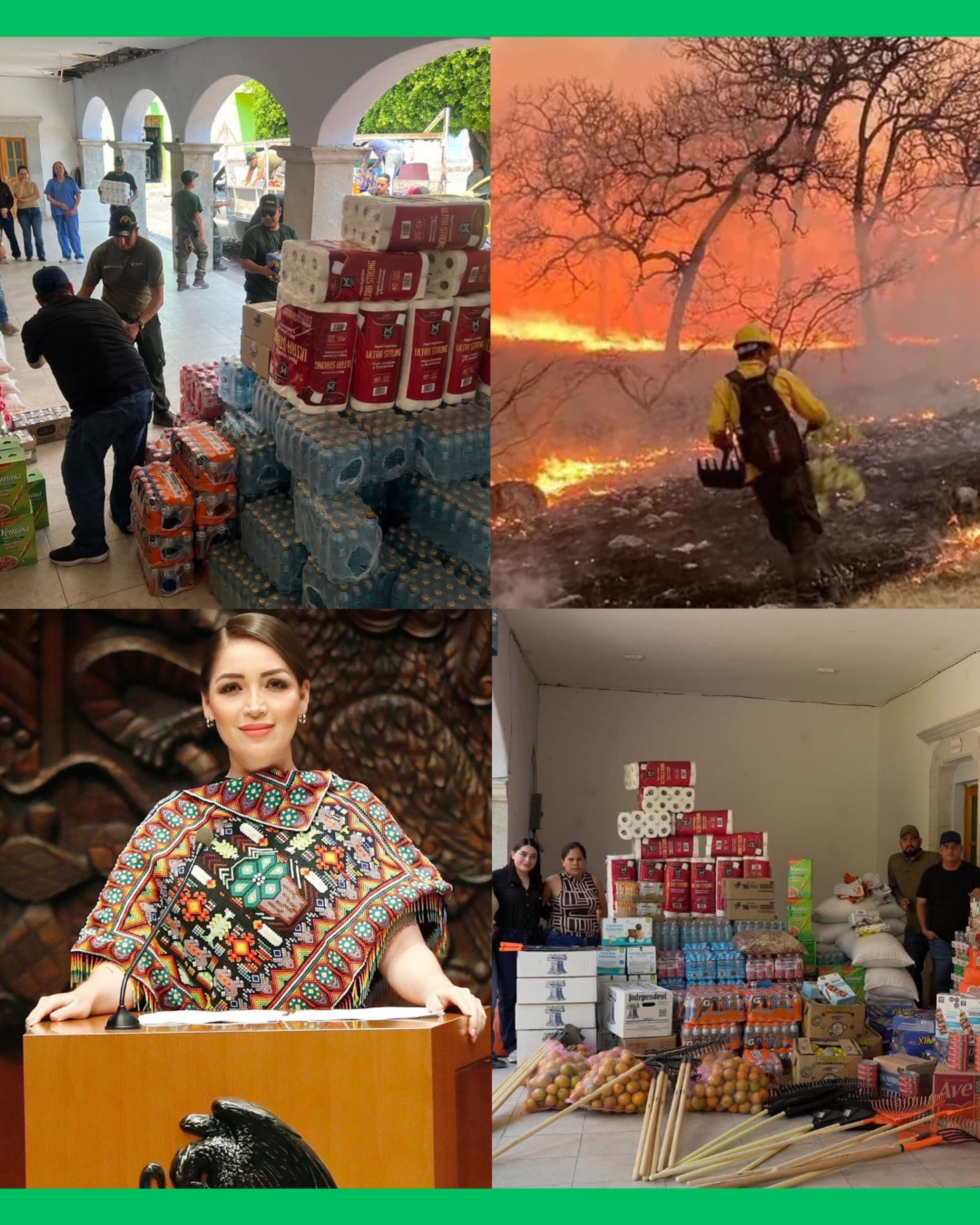  ¡YA LLEGÓ EL APOYO A LA YESCA! JASMÍN BUGARÍN ENTREGA VÍVERES EN MEDIO DEL INCENDIO