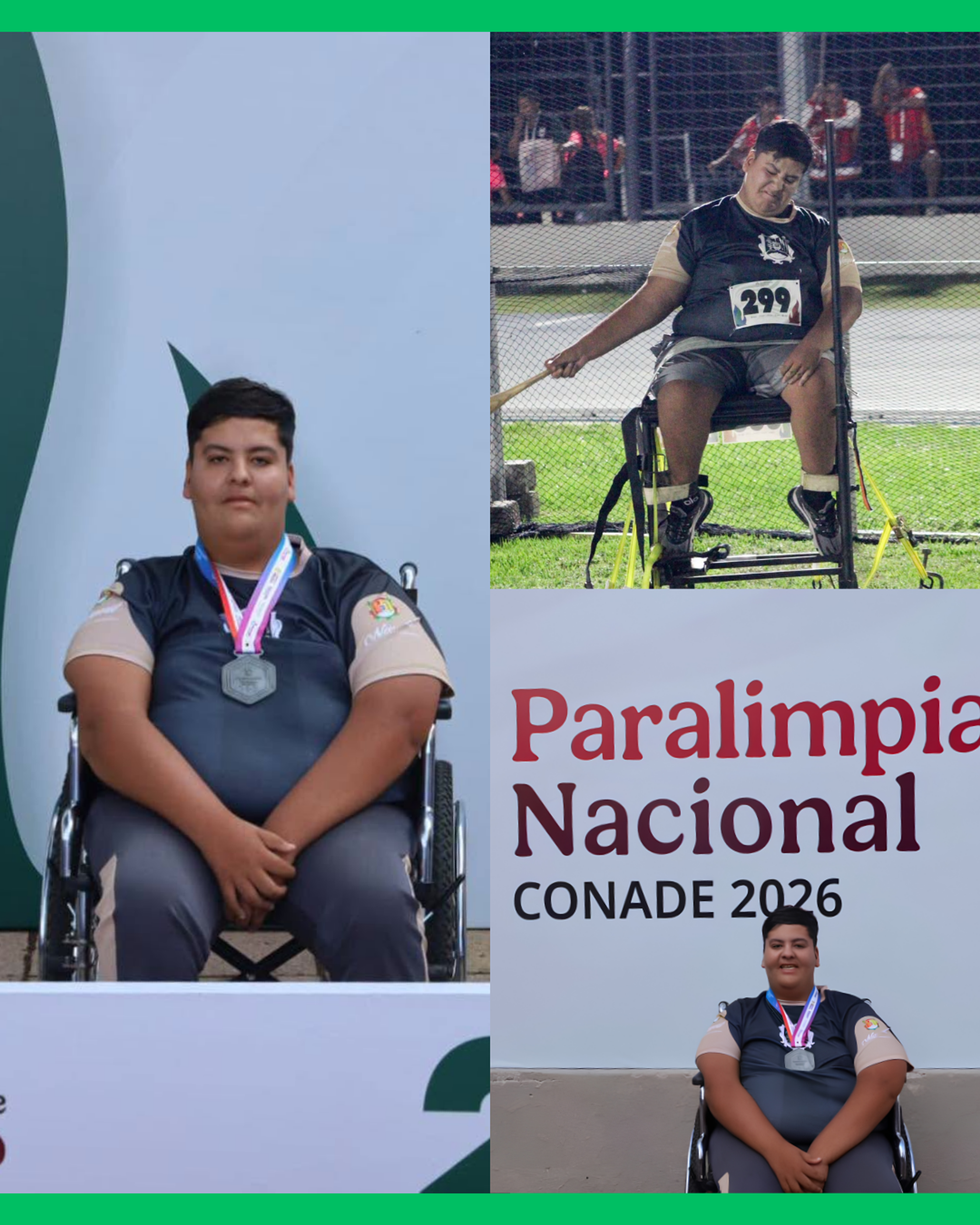 NAYARITA MARCO GARCÍA GANA PLATA EN LA PARALIMPIADA NACIONAL