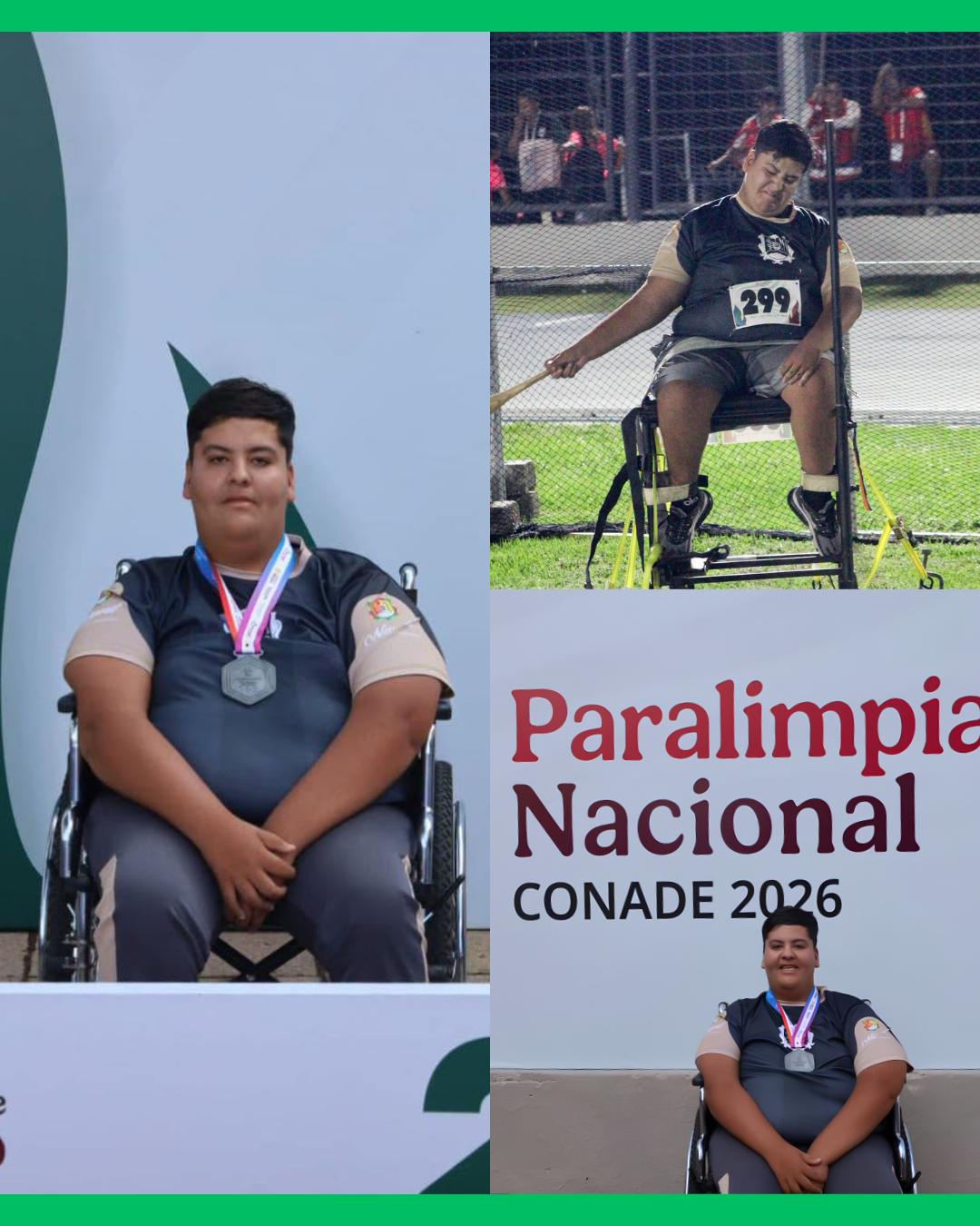 NAYARITA MARCO GARCÍA GANA PLATA EN LA PARALIMPIADA NACIONAL