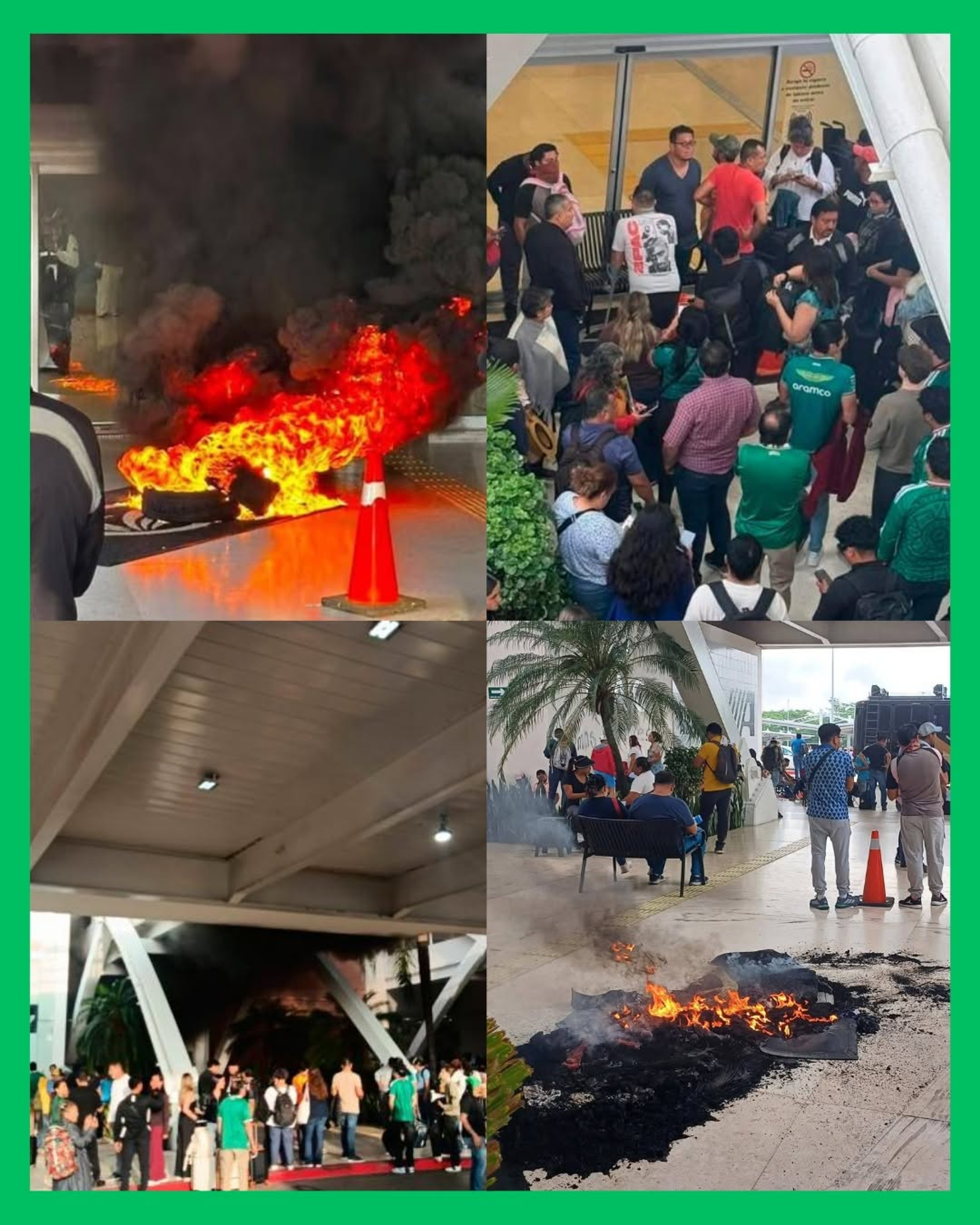 ¡MAESTROS TOMAN AEROPUERTO INTERNACIONAL EN CHIAPAS! CONTINÚAN LAS PROTESTAS DE LA CNTE 