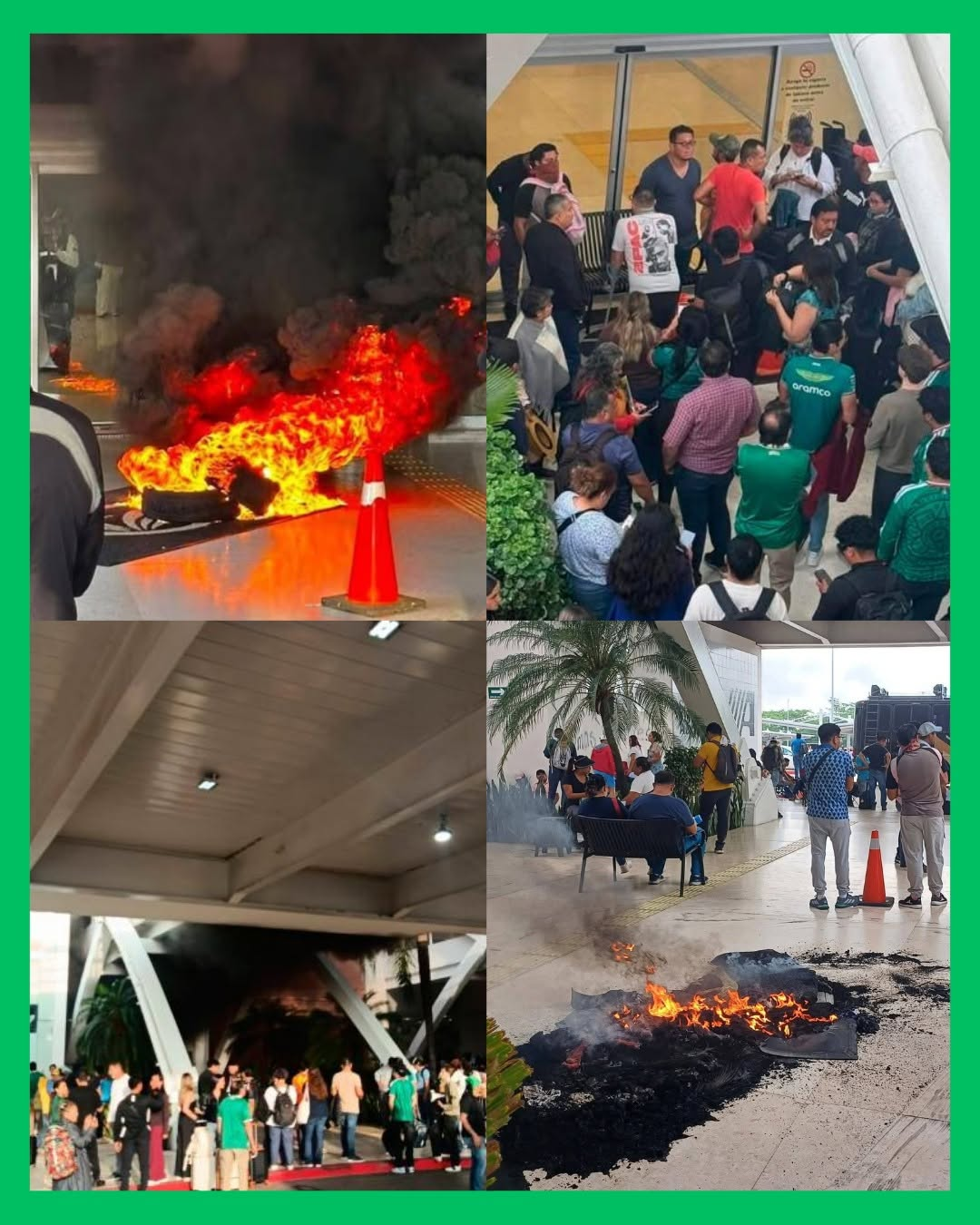 ¡MAESTROS TOMAN AEROPUERTO INTERNACIONAL EN CHIAPAS! CONTINÚAN LAS PROTESTAS DE LA CNTE