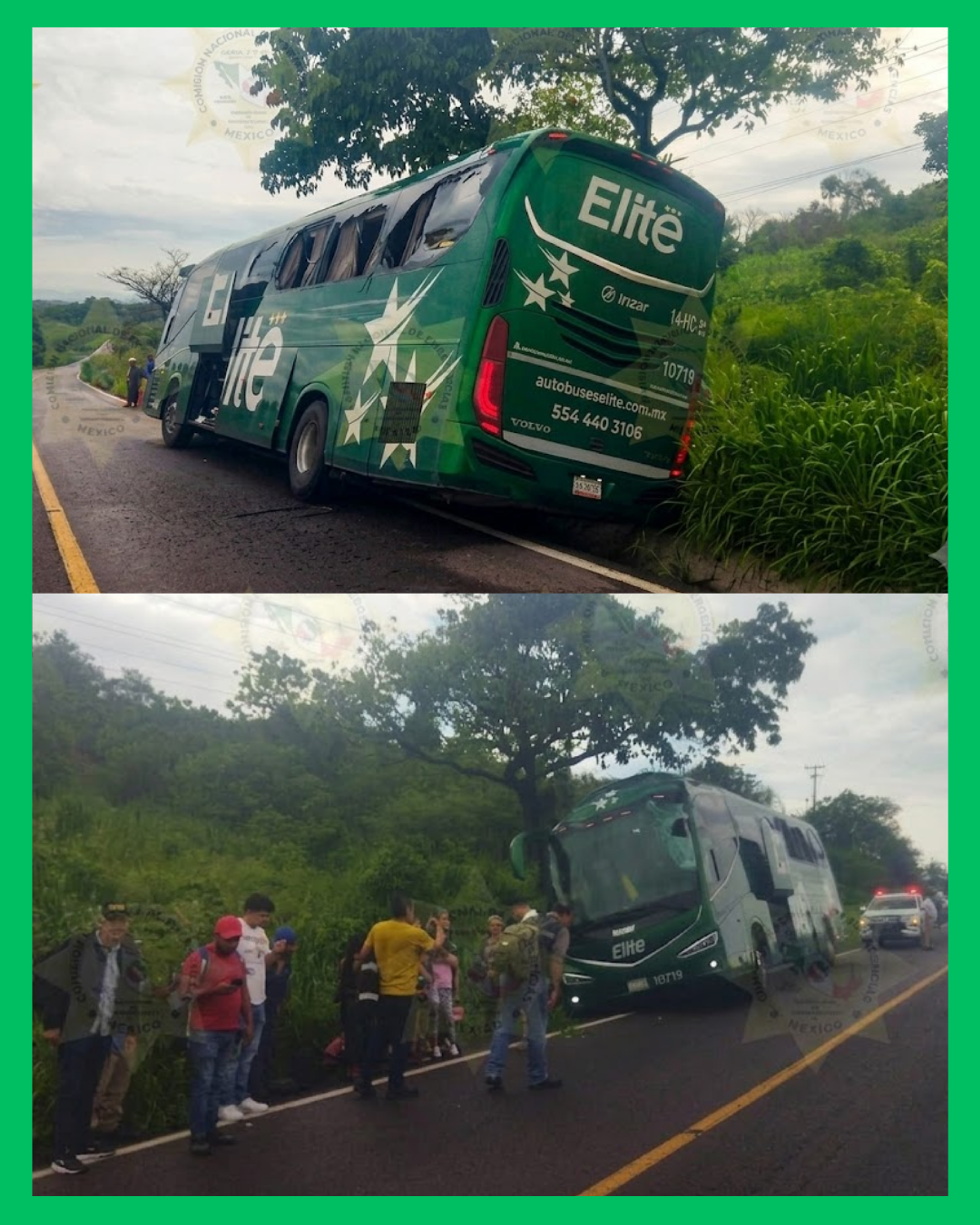  ¡DOS AUTOBUSES CHOCAN EN LA CARRETERA LIBRE TEPIC–MAZATLÁN! HAY PERSONAS LESIONADAS