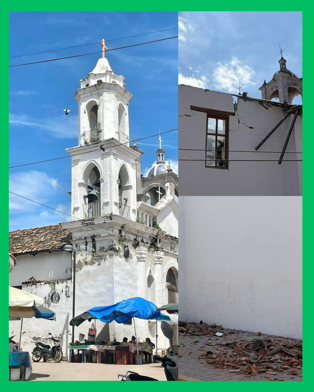 COLAPSA TECHO DE LA IGLESIA ANTIGUA DE SAN BLAS