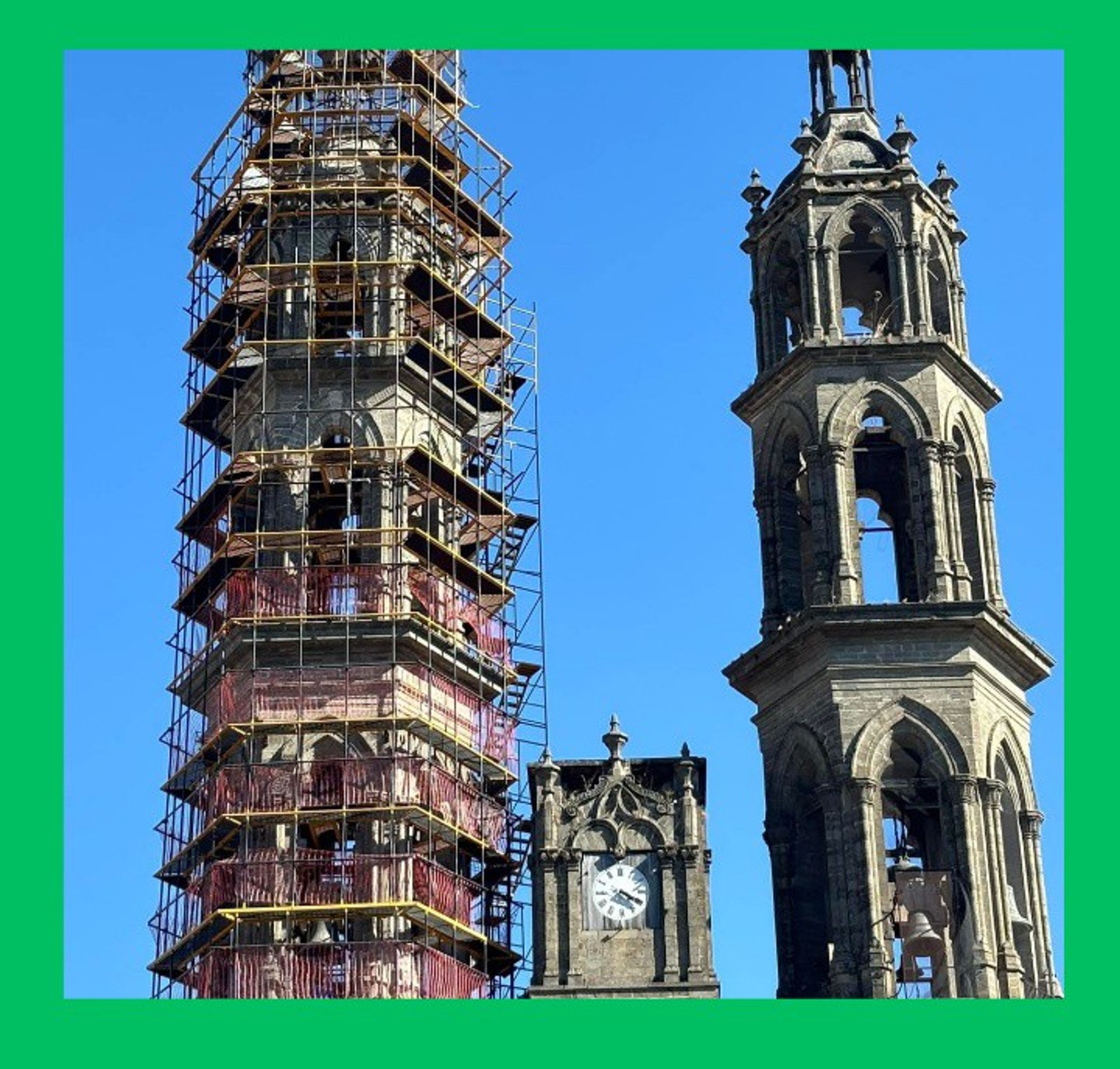 ¡AL FIN! TORRE NORTE DE LA CATEDRAL DE TEPIC QUEDARÍA LISTA EN DOS SEMANAS