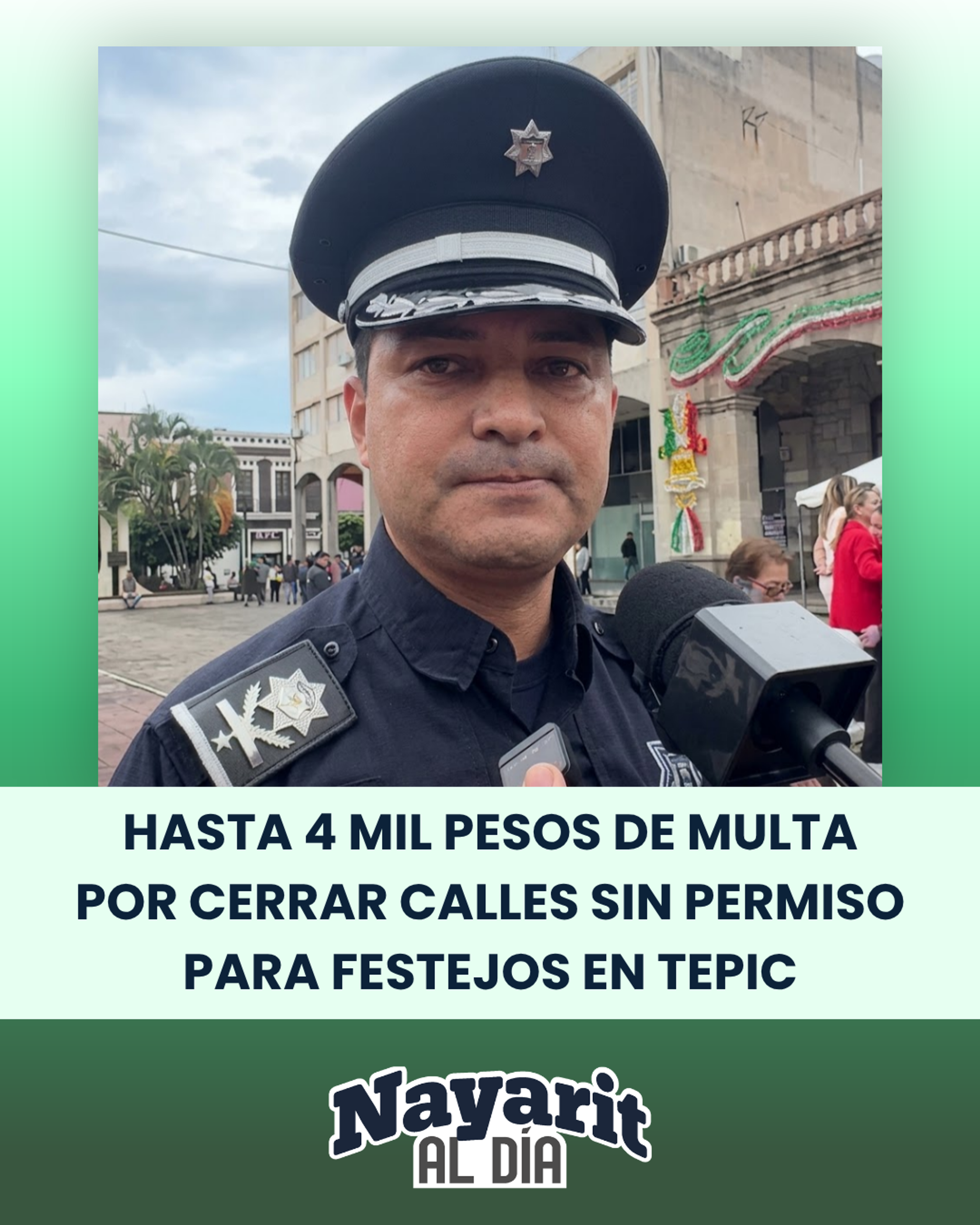 HASTA 4 MIL PESOS DE MULTA POR CERRAR CALLES SIN PERMISO PARA FESTEJOS EN TEPIC