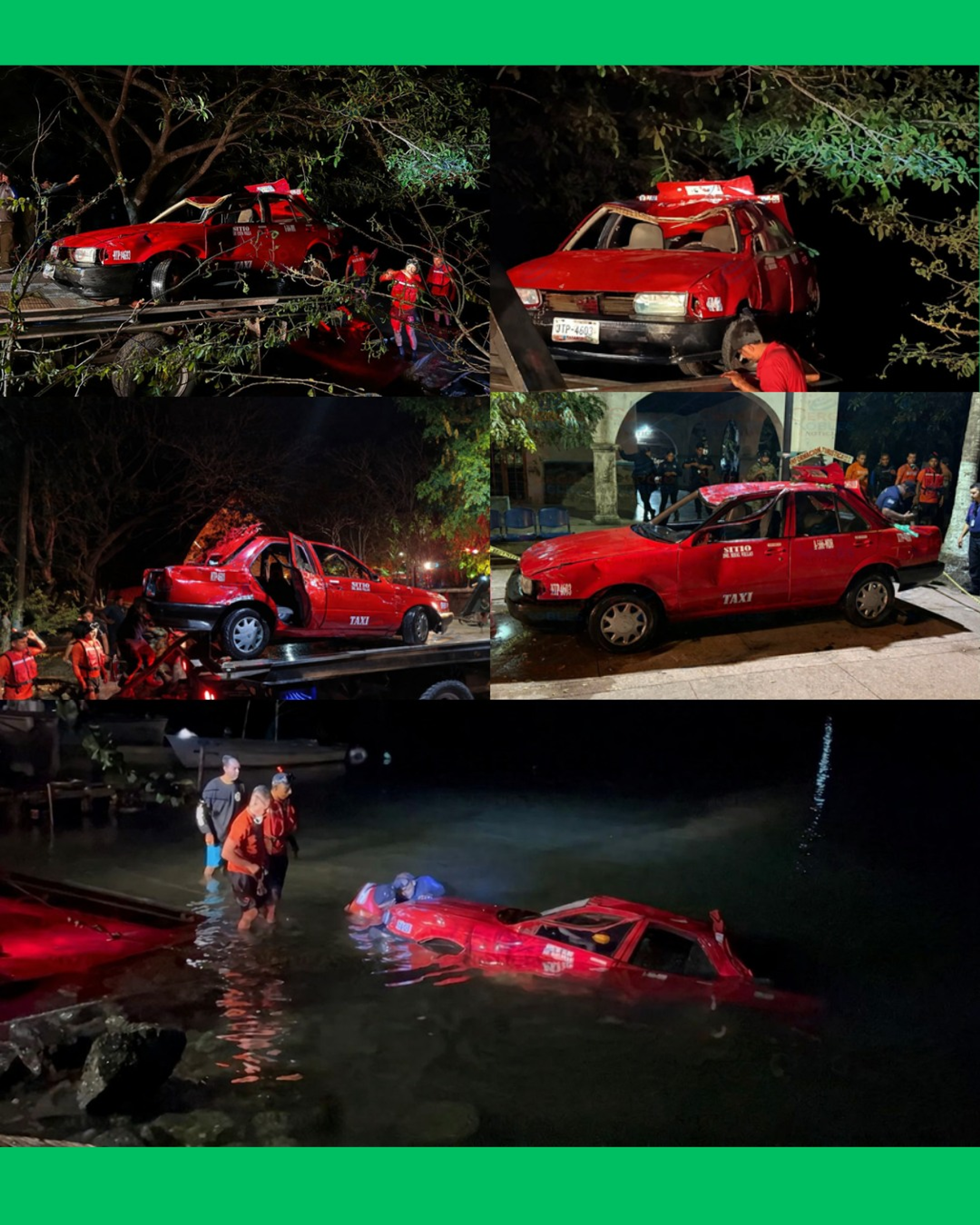 TRAGEDIA EN SAN BLAS: TAXI SE HUNDE EN EL MAR Y ENCUENTRAN A UN HOMBRE SIN V1D4