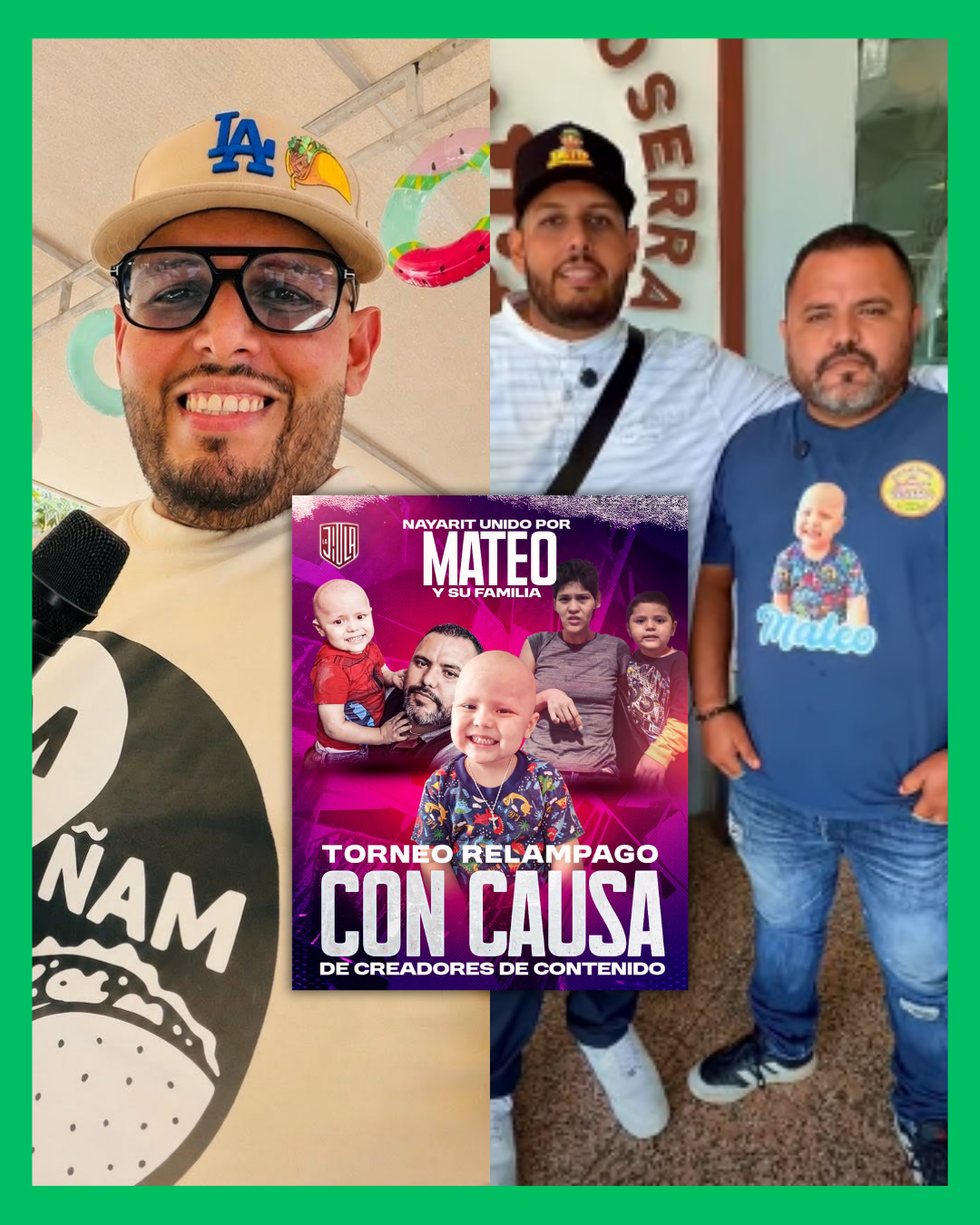 ¡MÁS DE 100 CREADORES DE CONTENIDO SE UNEN POR MATEO! REALIZARÁN TORNEO CON CAUSA EN TEPIC