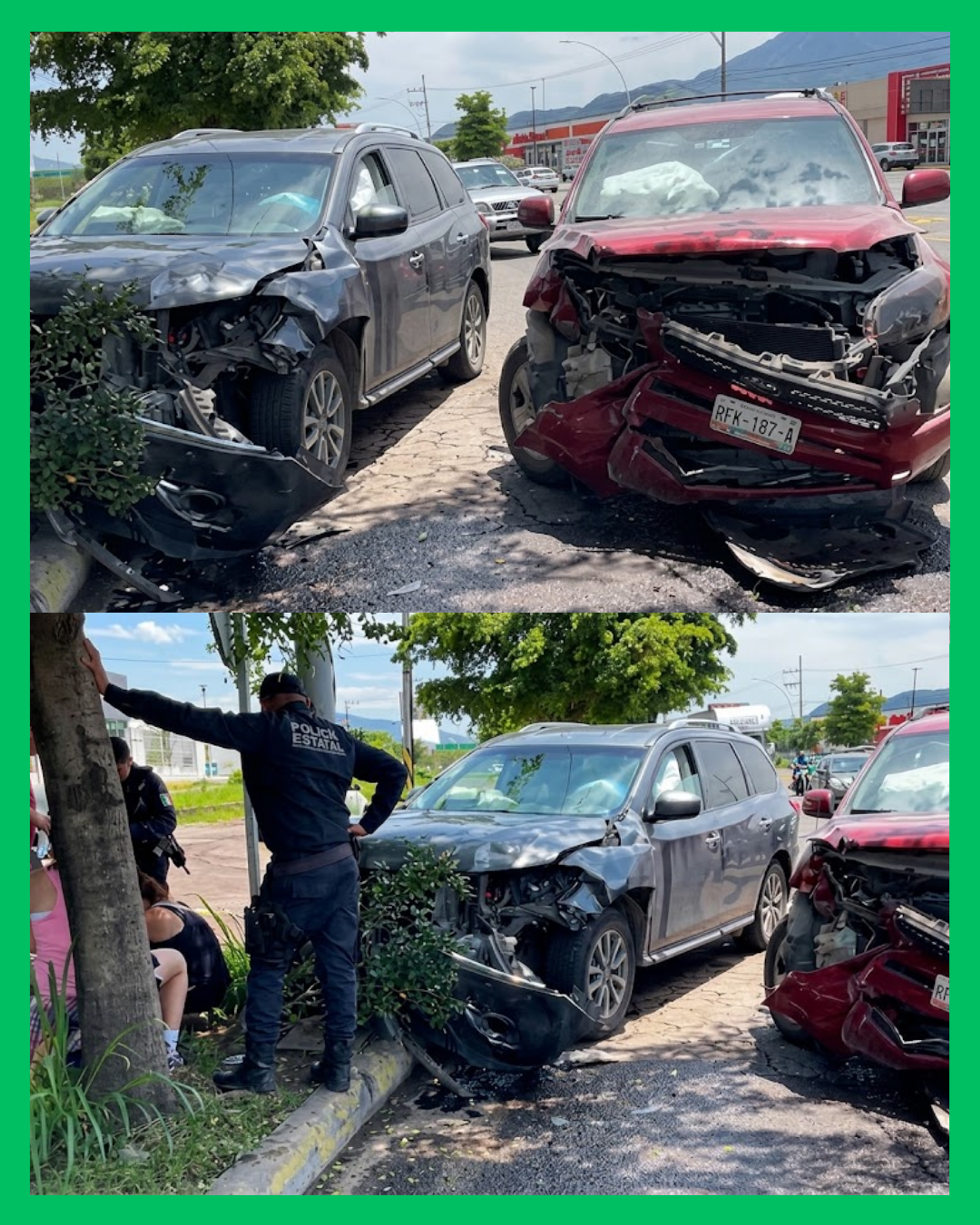  CHOQUE EN AV. AGUAMILPA DEJA UNA PERSONA LESIONADA 