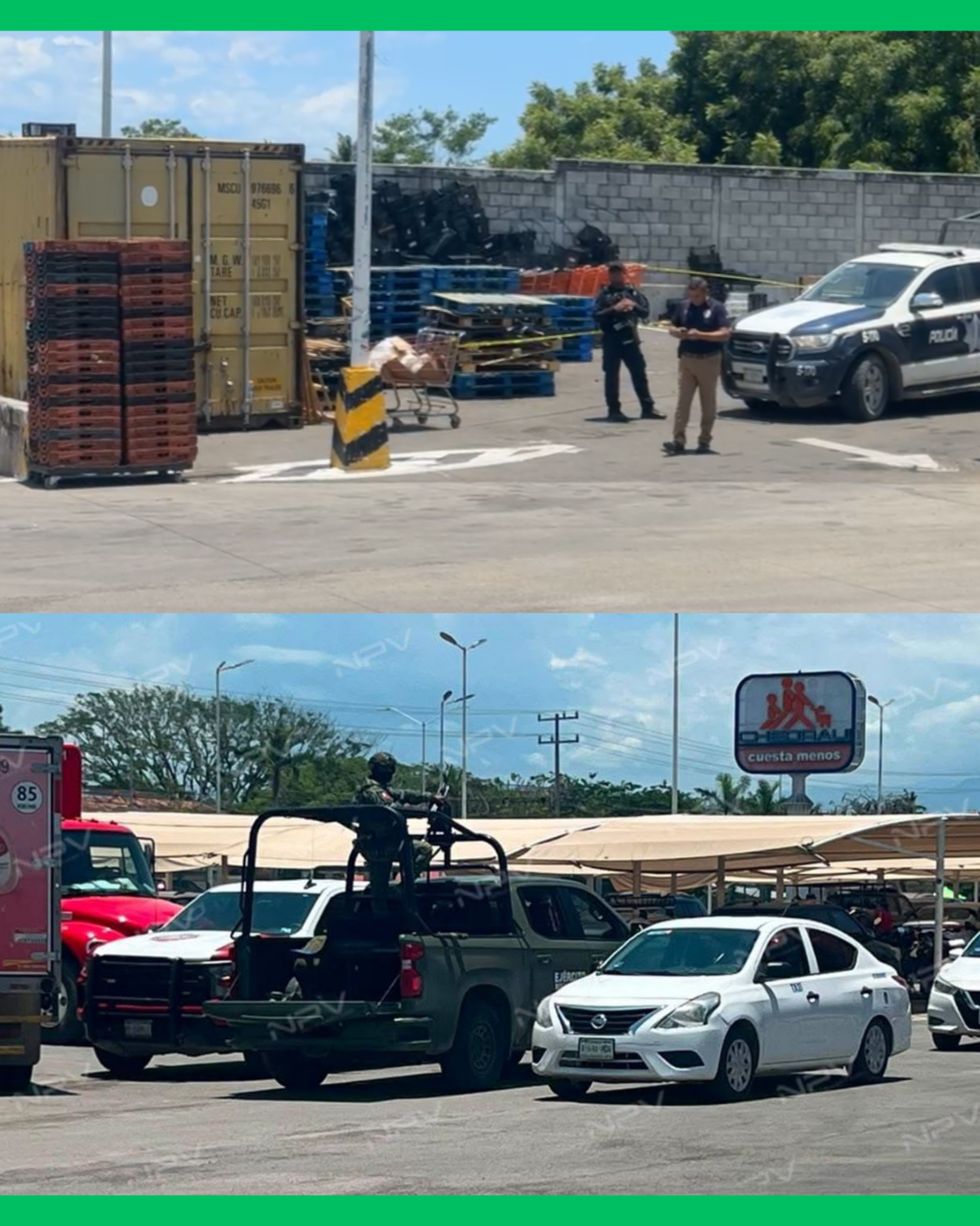 🚨⚠️ LOCALIZAN A UNA PERSONA SIN VID4 ENTRE TARIMAS EN ESTACIONAMIENTO DE CHEDRAUI EN BAHÍA DE BANDERAS