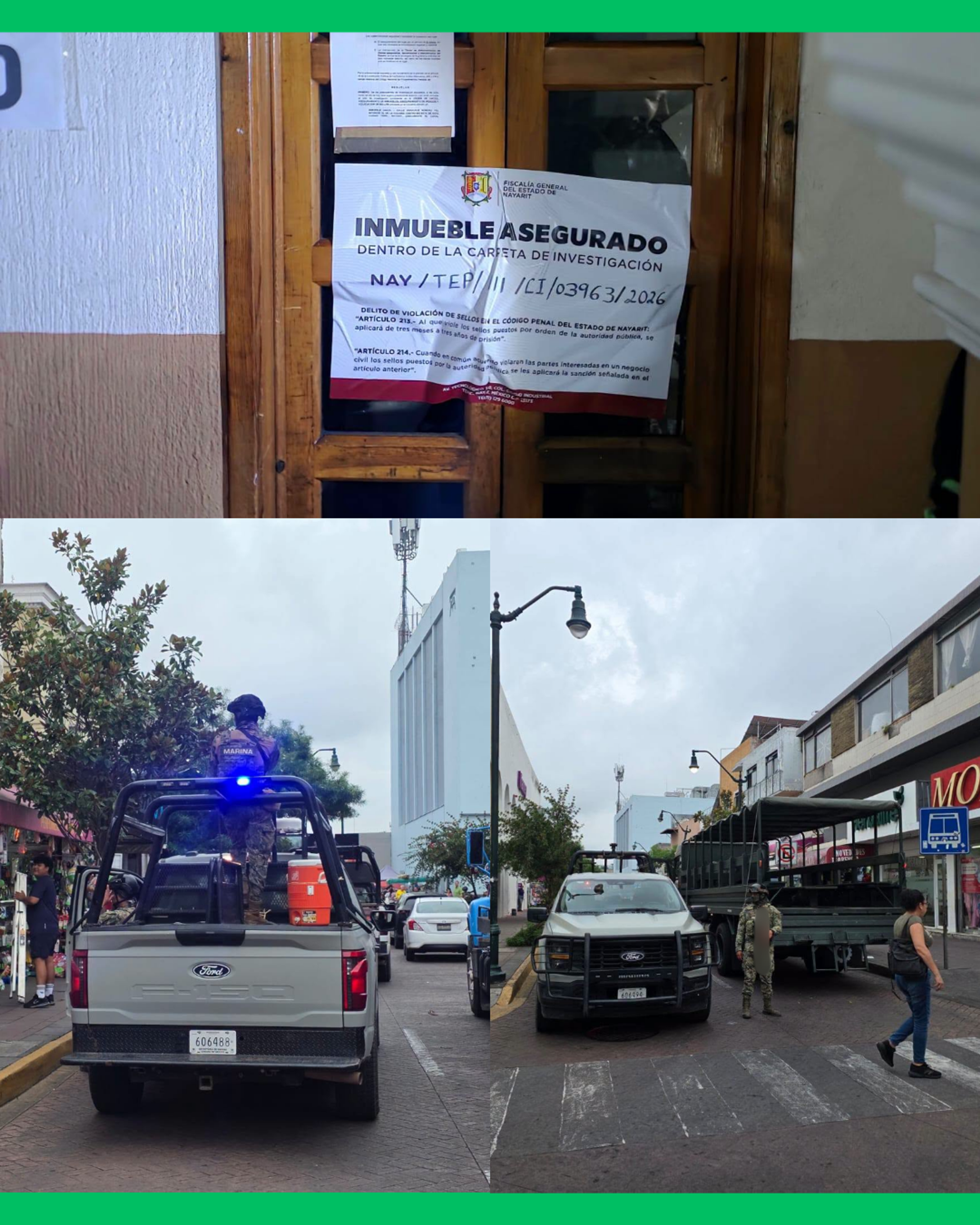  CATEAN SUPUESTO DESPACHO EN EL CENTRO DE TEPIC, INVESTIGAN ENGAÑOS A ADULTOS MAYORES