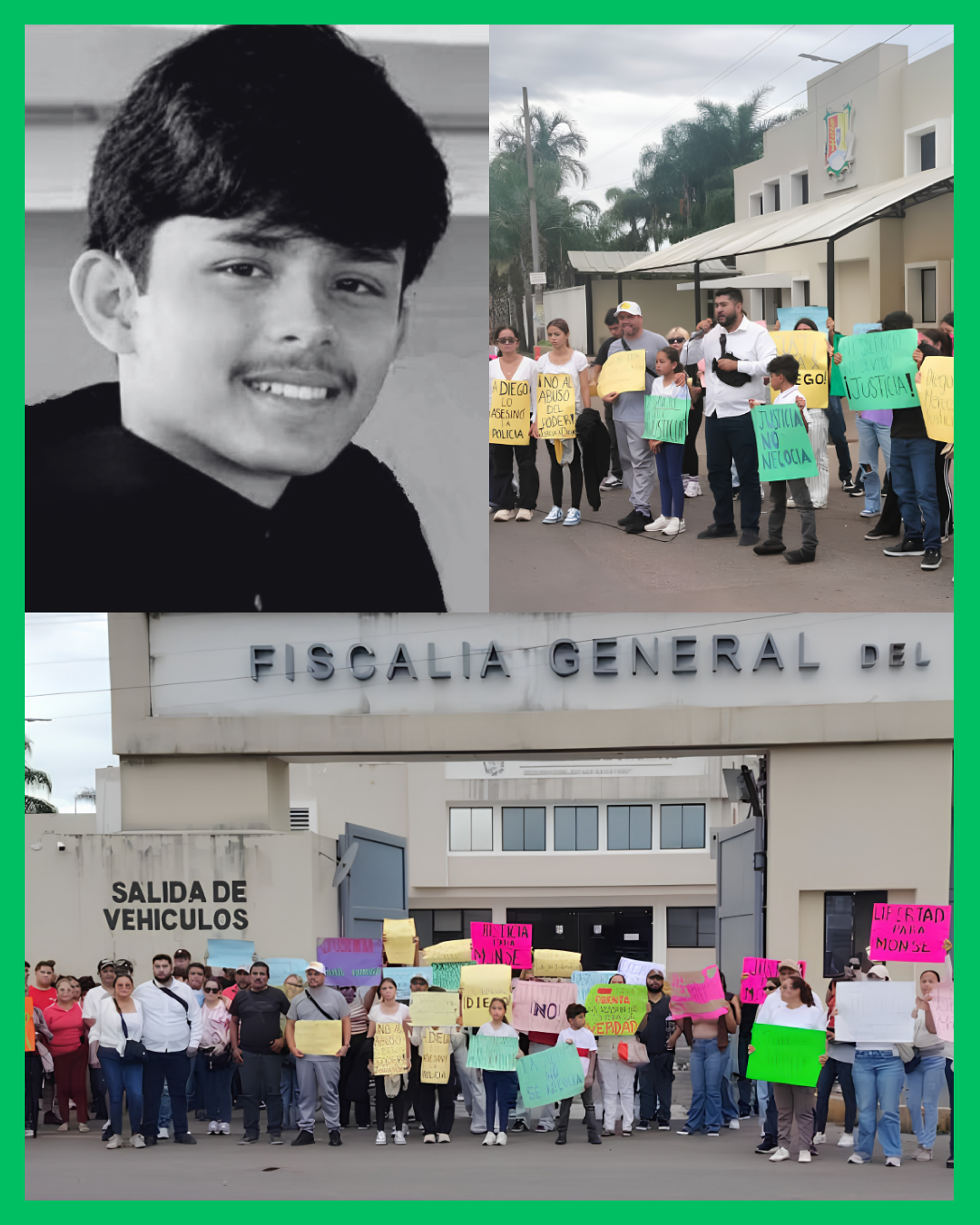 FAMILIARES EXIGEN JUSTICIA POR DIEGO Y POR LOS JÓVENES DETENIDOS