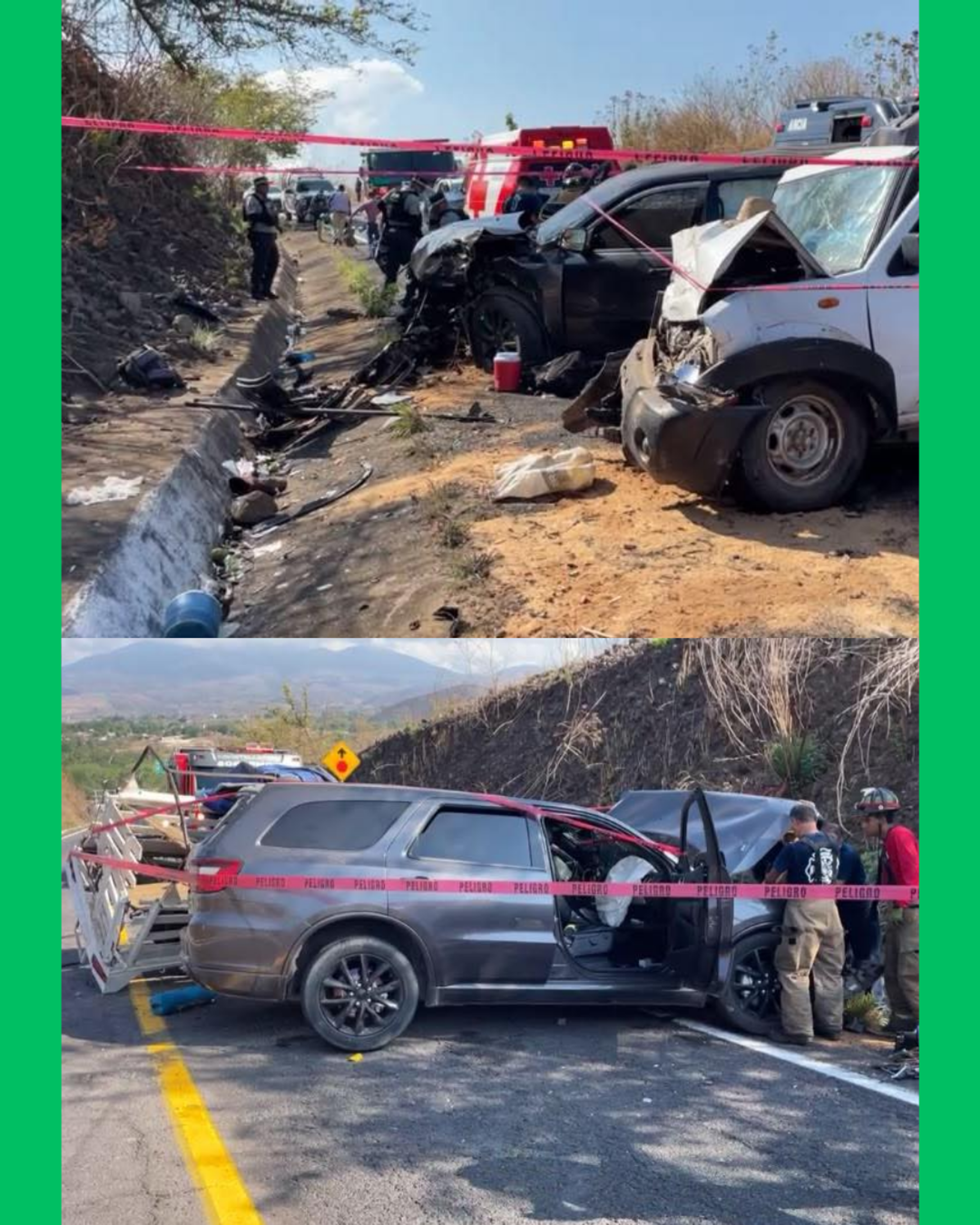 ¡TRAGEDIA EN SANTA MARÍA DEL ORO! CHOQUE FRONTAL DEJA UNA PERSONA SIN V1D4 Y 14 LESIONADOS