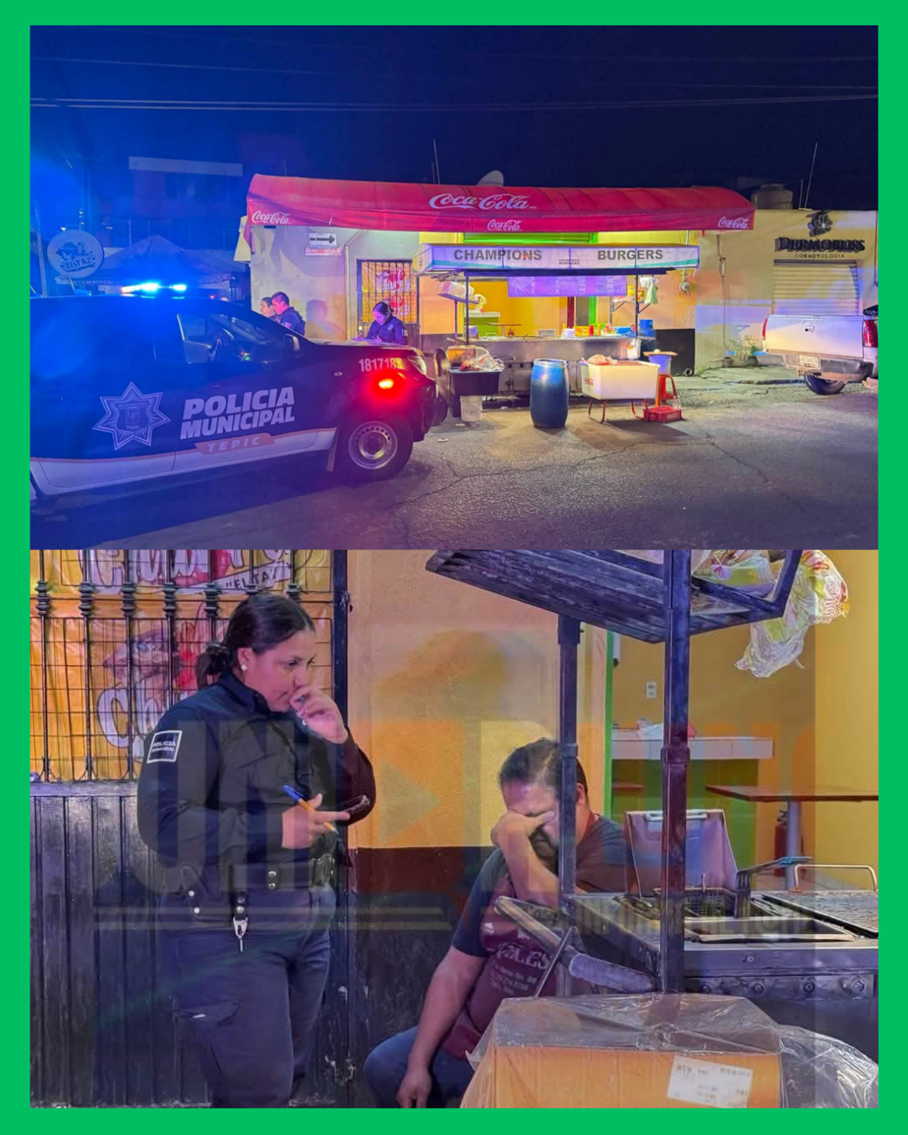 🚨 ¡SIGUEN LOS ASALTOS EN TEPIC! PAREJA HIERE A VENDEDOR DE HAMBURGUESAS PARA HUIR CON LA VENTA DEL DÍA 🚨