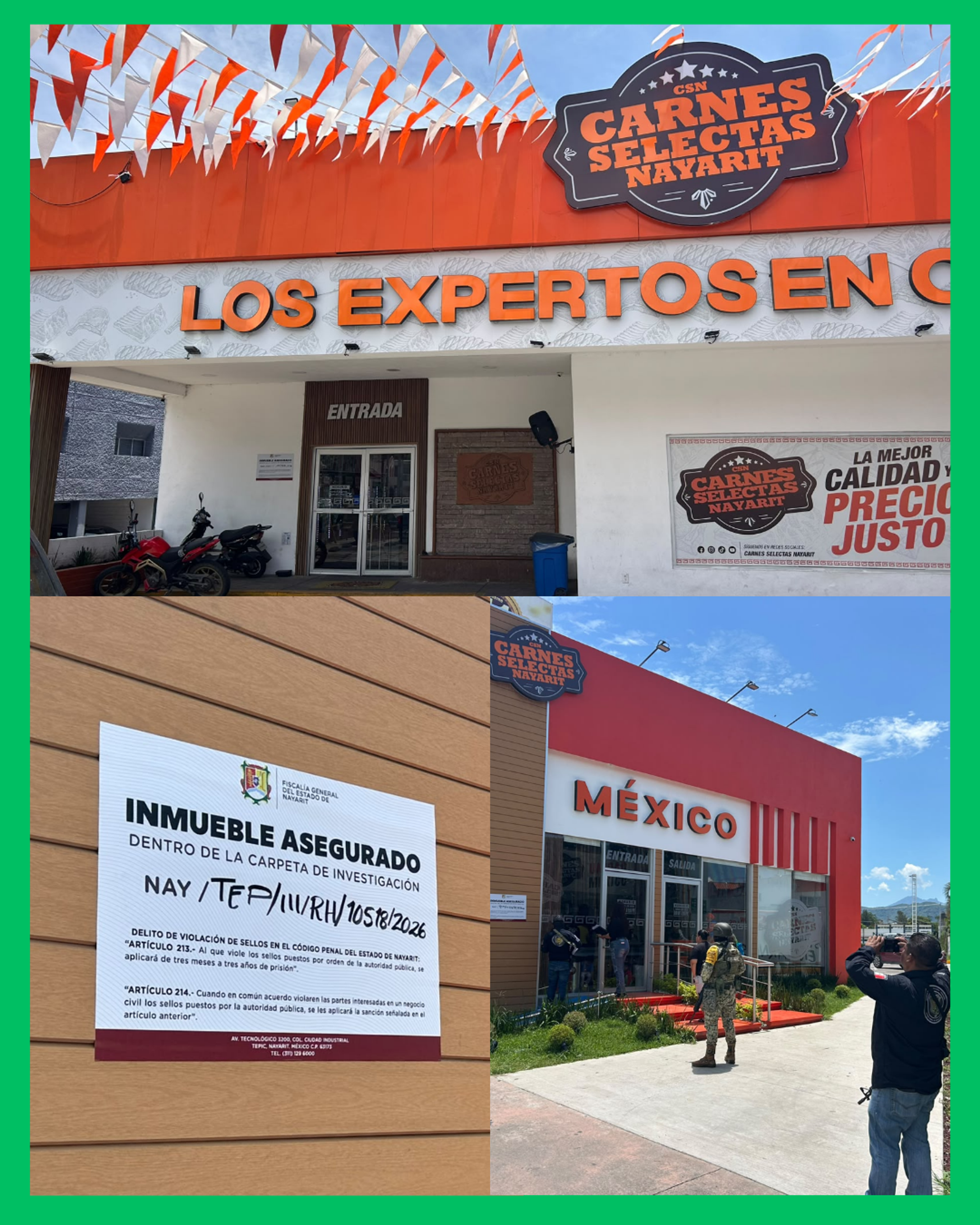 🚨🔴 ¡23 SUCURSALES DE CARNES SELECTAS SERÁN CATEADAS EN NAYARIT!