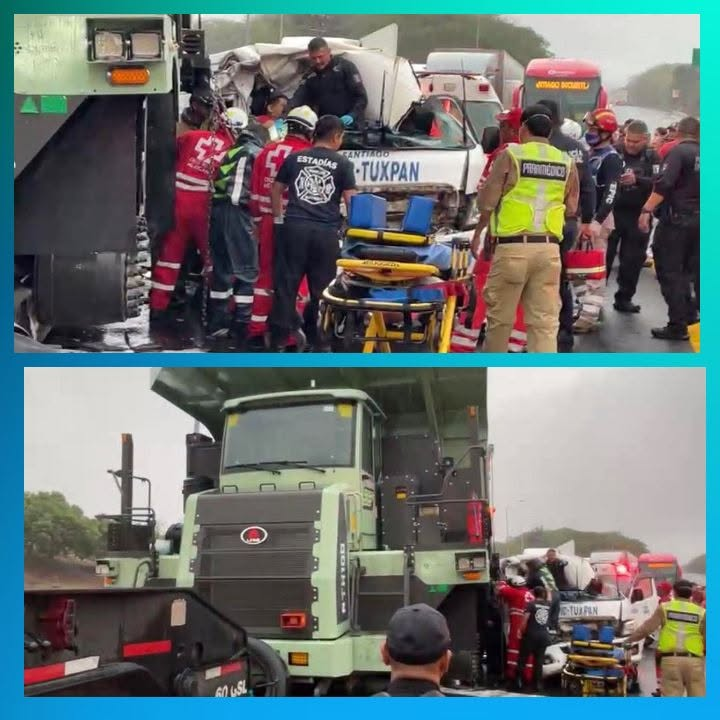 APARATOSO ACCIDENTE EN LA AUTOPISTA TEPIC–MAZATLÁN DEJA 13 LESIONADOS