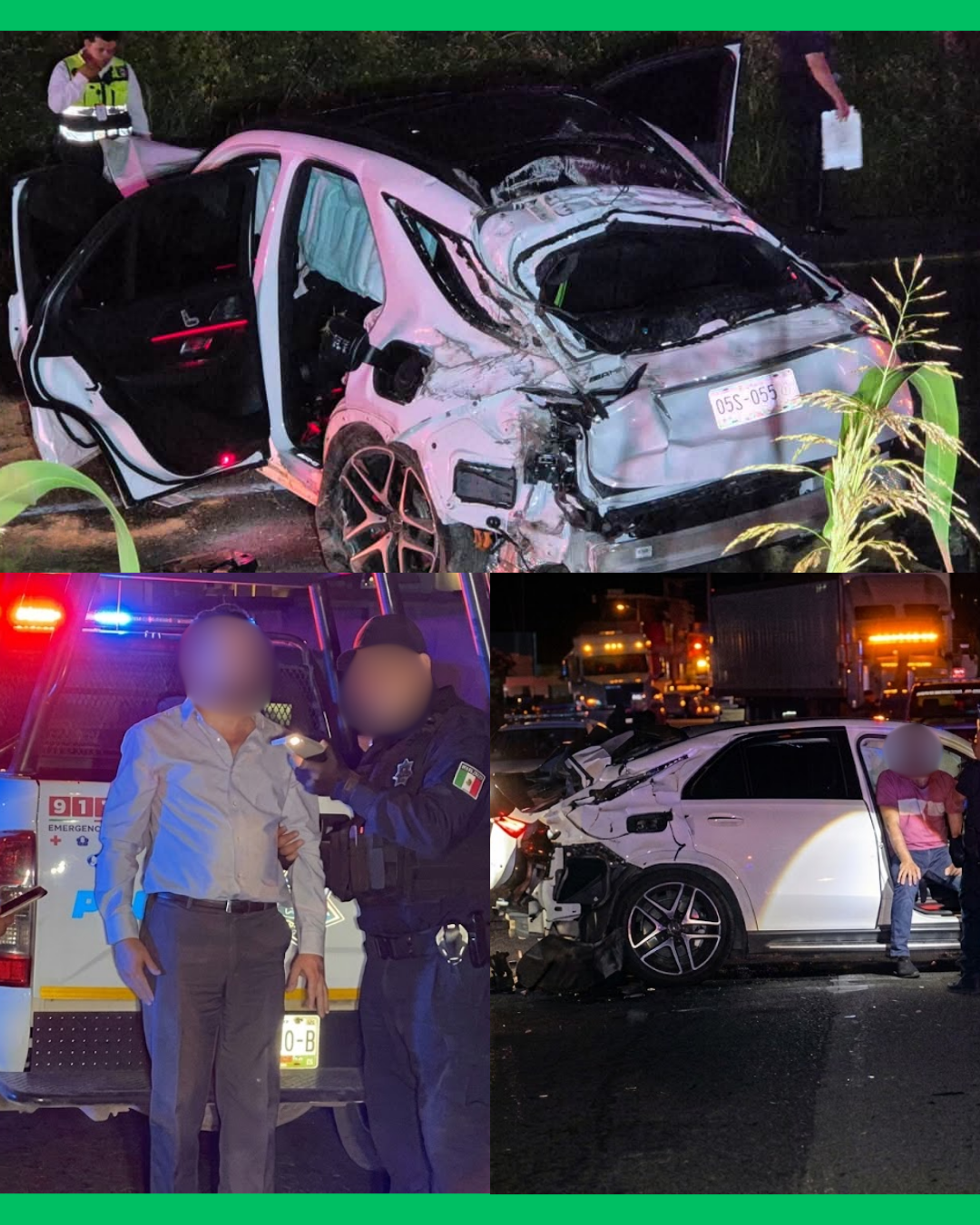 ¡CAMIONETA QUEDA VOLCADA EN EL LIBRAMIENTO DE TEPIC Y DEJA DOS PERSONAS LESIONADAS! 