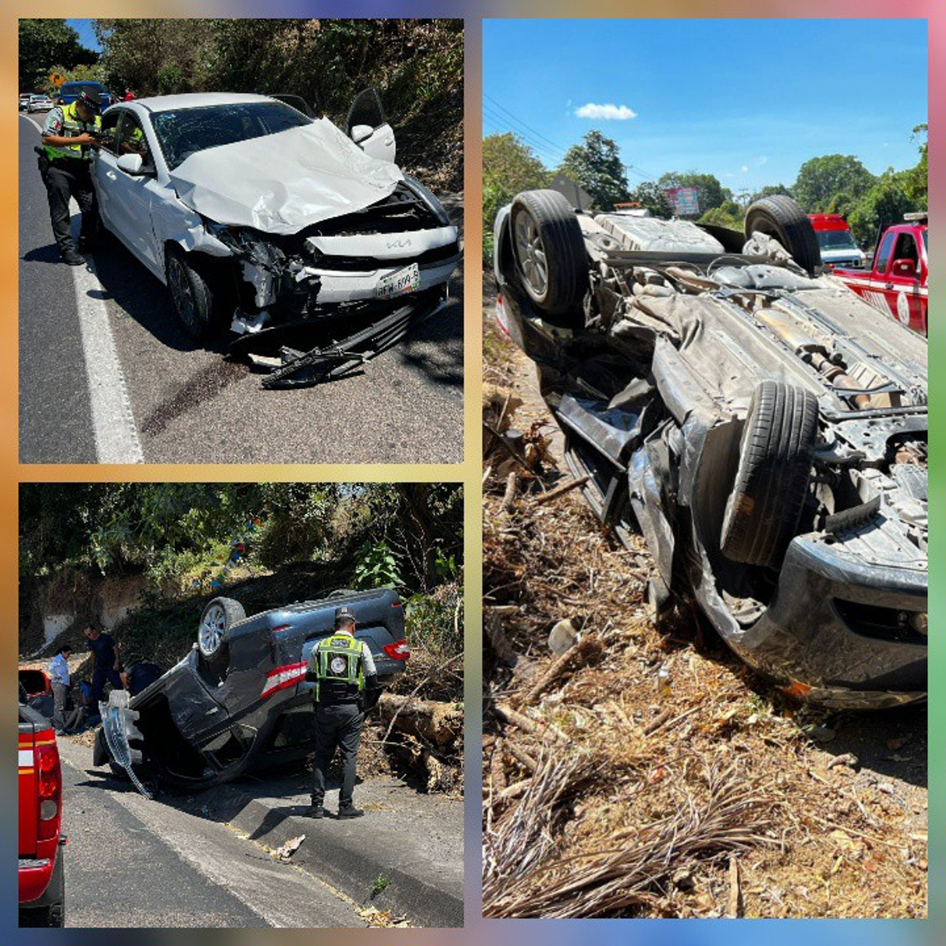 ACCIDENTE VEHICULAR EN LA AUTOPISTA TEPIC-MAZATLAN