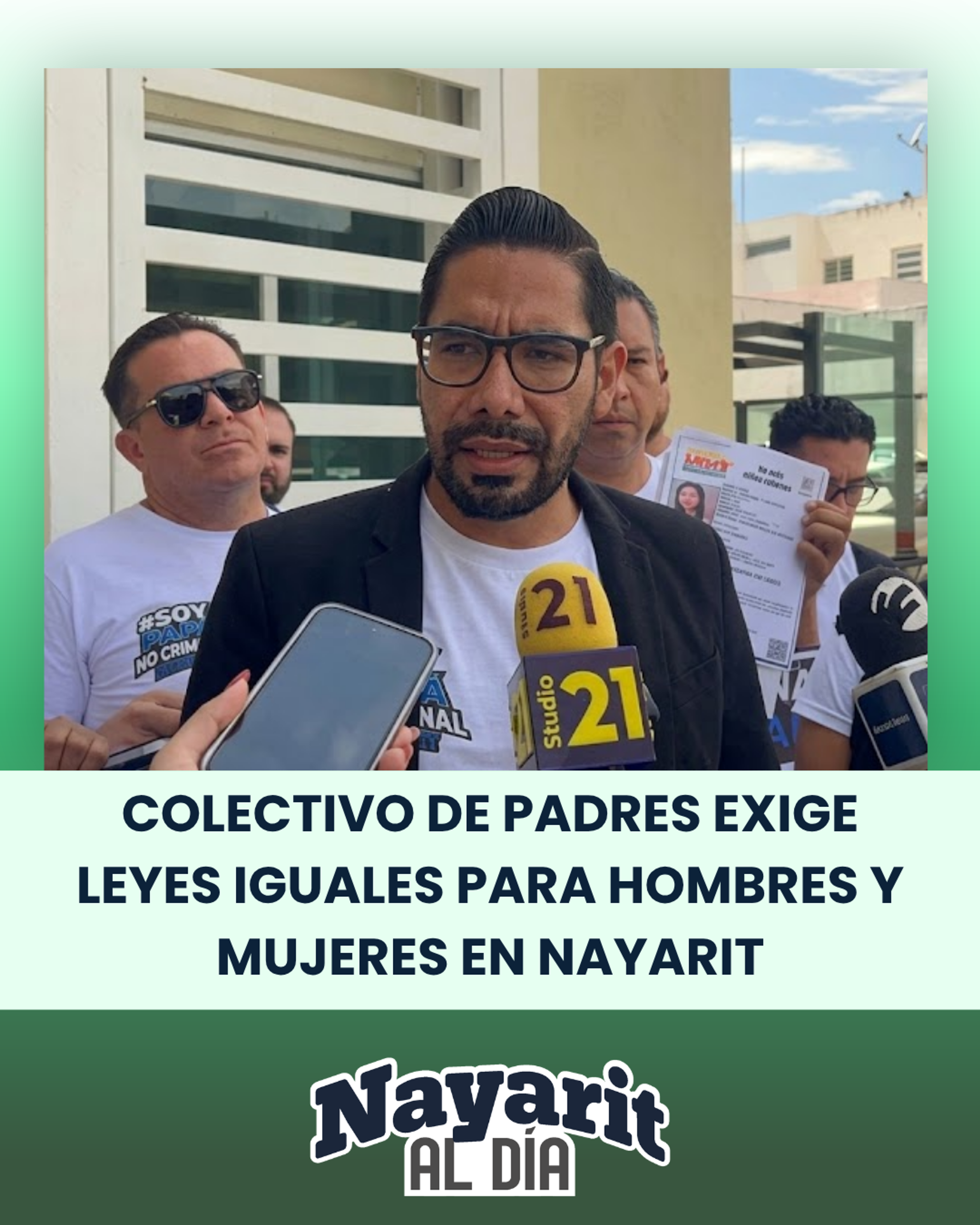 COLECTIVO DE PADRES EXIGE LEYES IGUALES PARA HOMBRES Y MUJERES EN NAYARIT