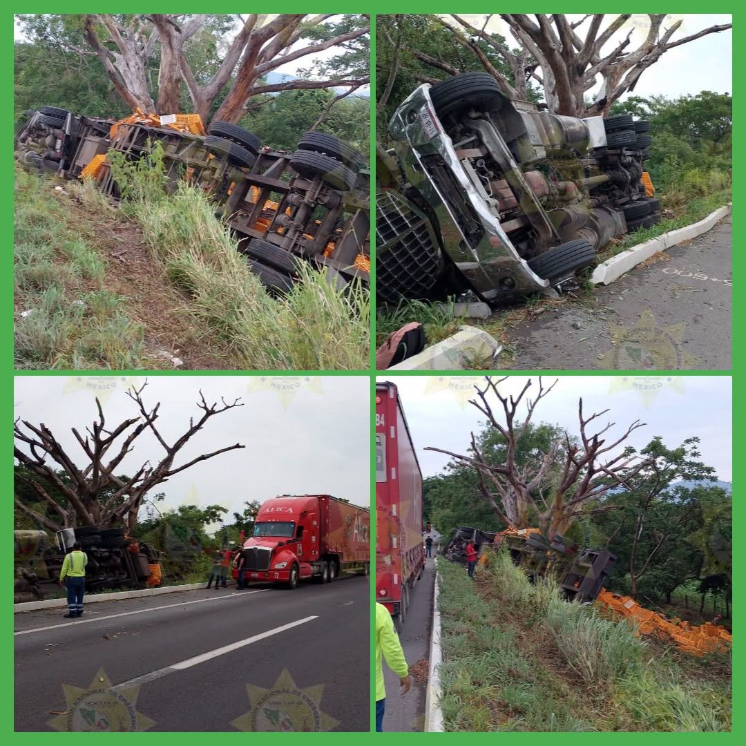 🚨 VOLCADURA EN LA AUTOPISTA 15D TEPIC–MAZATLÁN