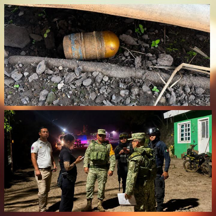 LOCALIZAN Y DETONAN GRANADA SIN EXPLOTAR EN SAN ANDRÉS; EVACÚAN VIVIENDAS POR SEGURIDAD