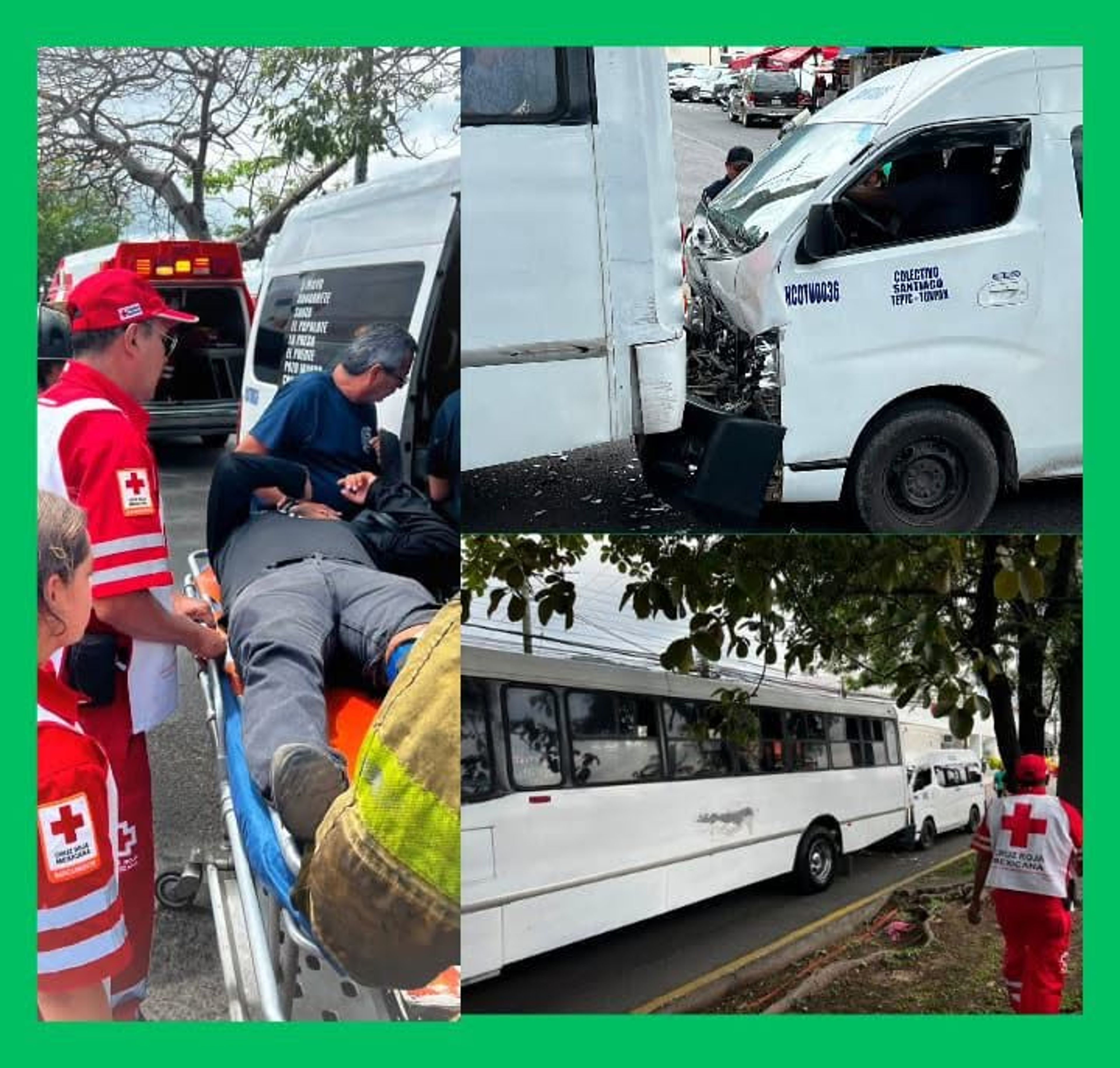 CHOQUE ENTRE COMBI Y CAMIÓN EN INSURGENTES DEJA VARIOS LESIONADOS