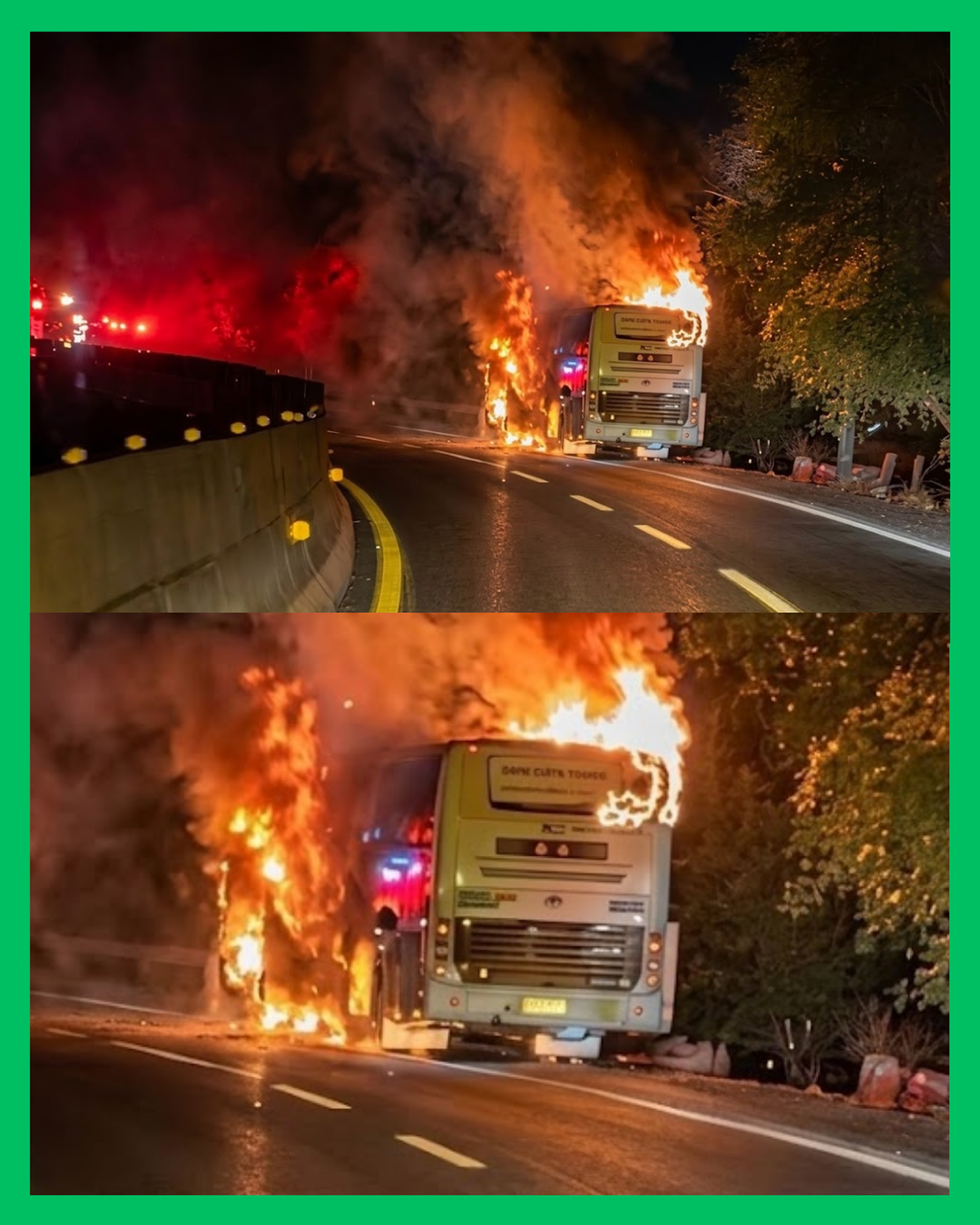  ¡AUTOBÚS TERMINA EN LLAMAS SOBRE LA AUTOPISTA GUADALAJARA–TEPIC!