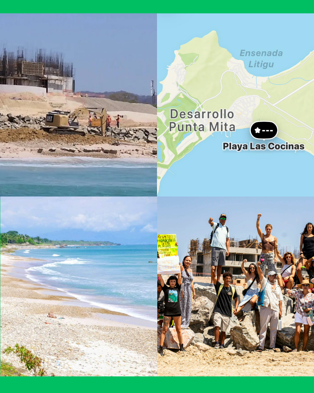 ¡LUCHA EN PUNTA DE MITA POR PLAYA LAS COCINAS! EXIGEN TRANSPARENCIA Y LIBRE TRÁNSITO