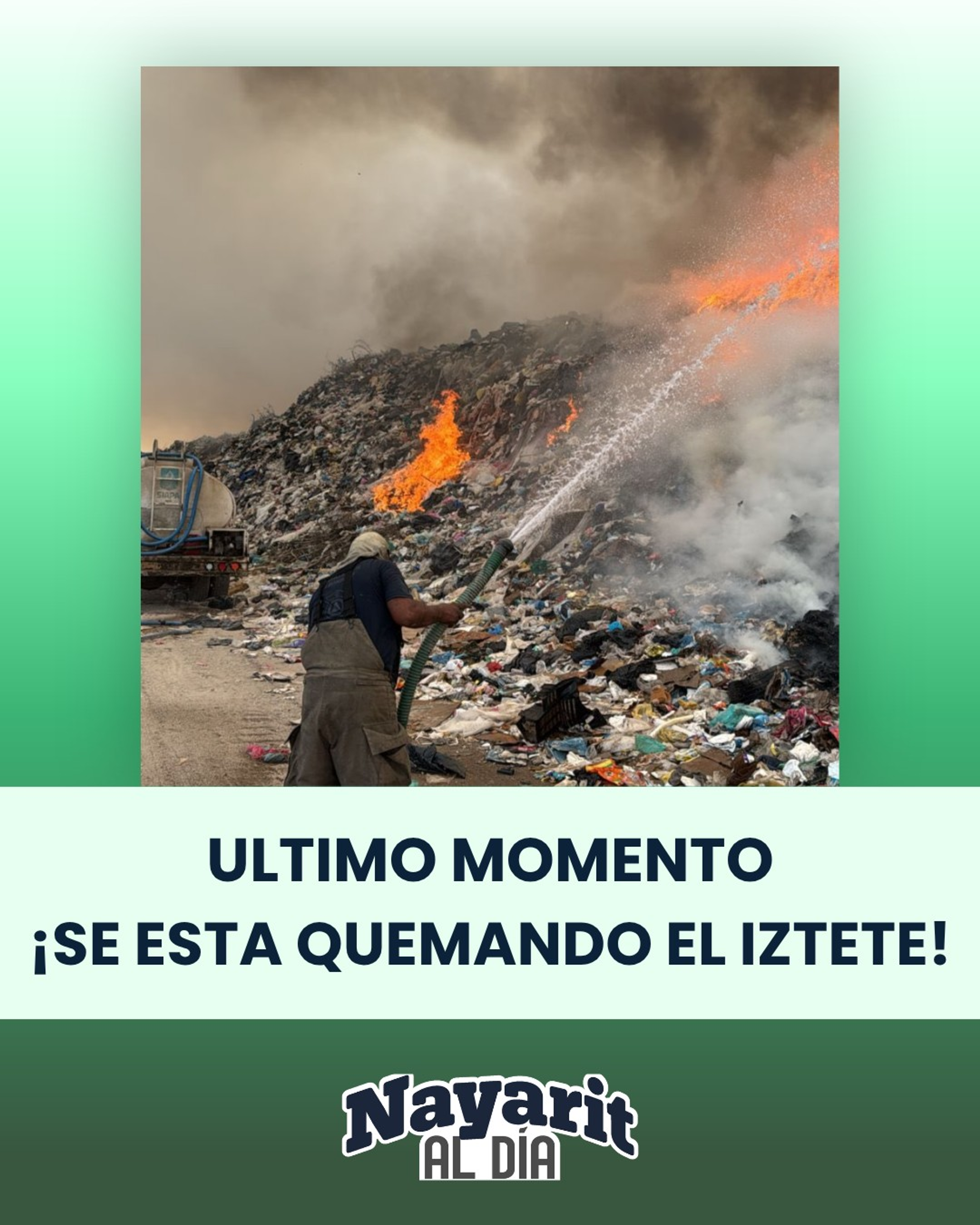 ÚLTIMO MOMENTO SE QUEMANDO EL IZTETE