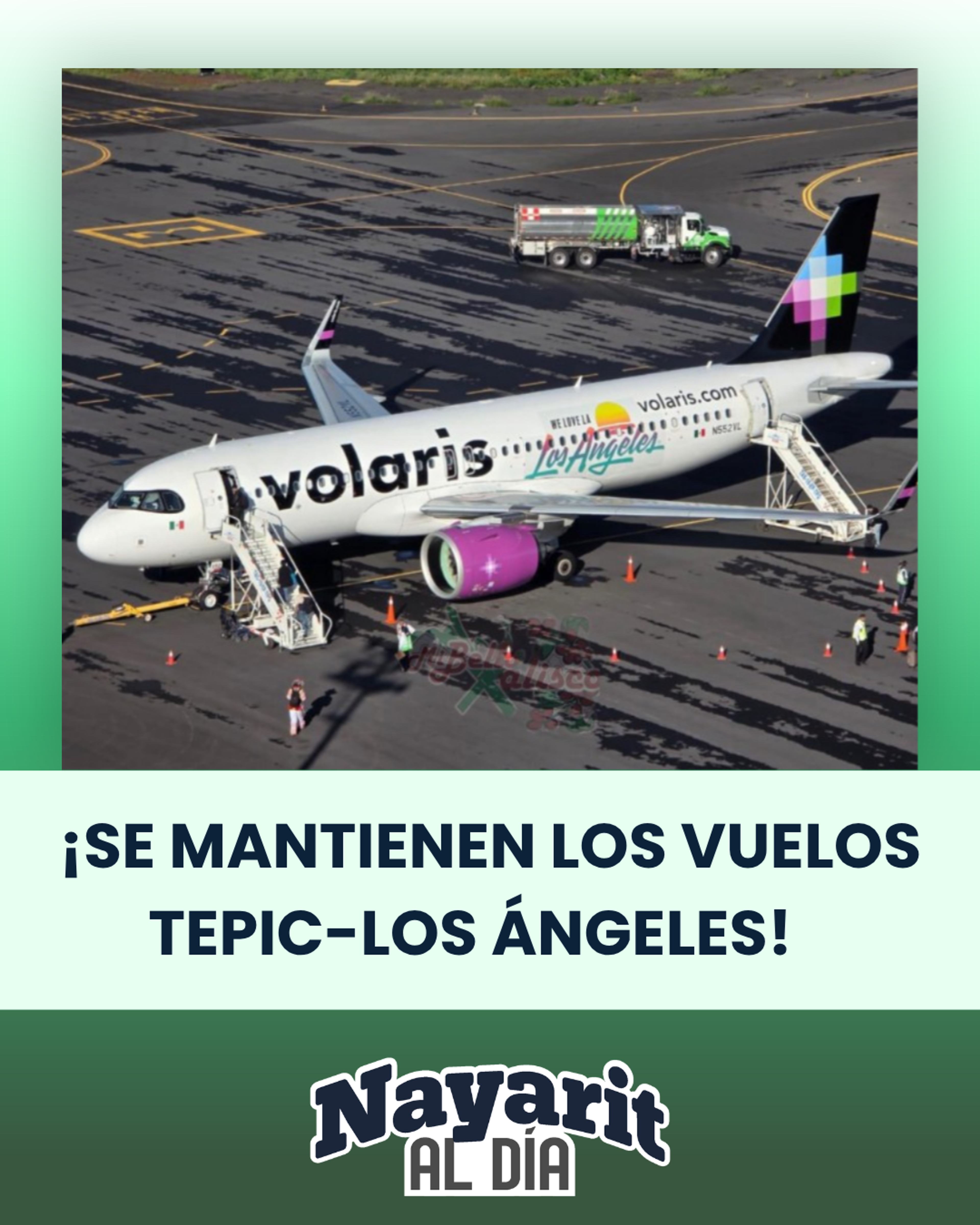  ¡SE MANTIENEN LOS VUELOS TEPIC-LOS ÁNGELES! AUTORIDADES DESCARTAN REDUCCIÓN DE FRECUENCIAS