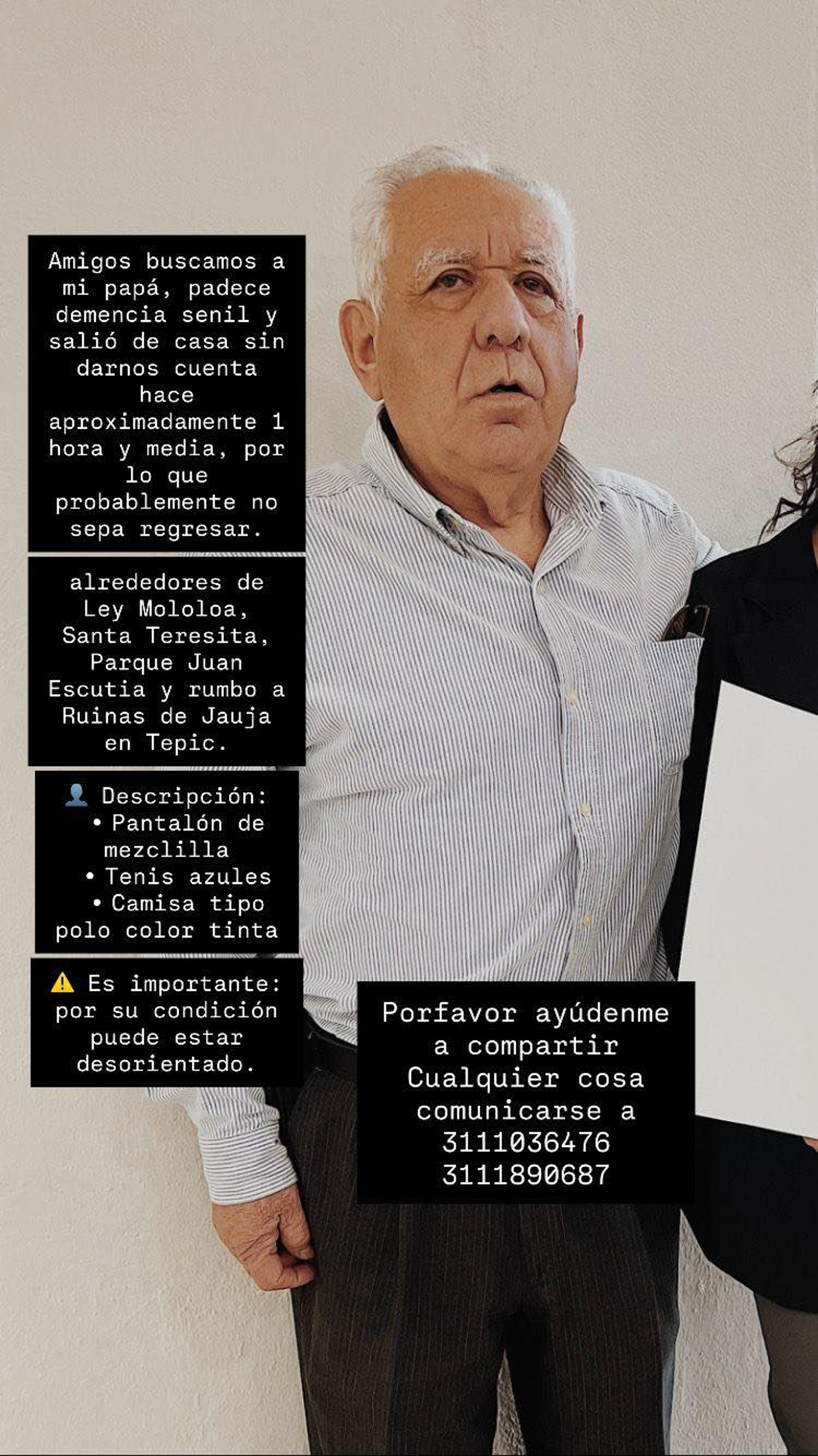 persona extraviada en tepic 