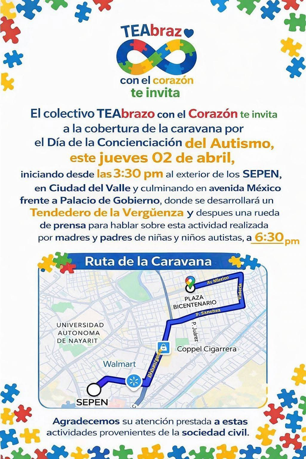 CARAVANA POR EL AUTISMO