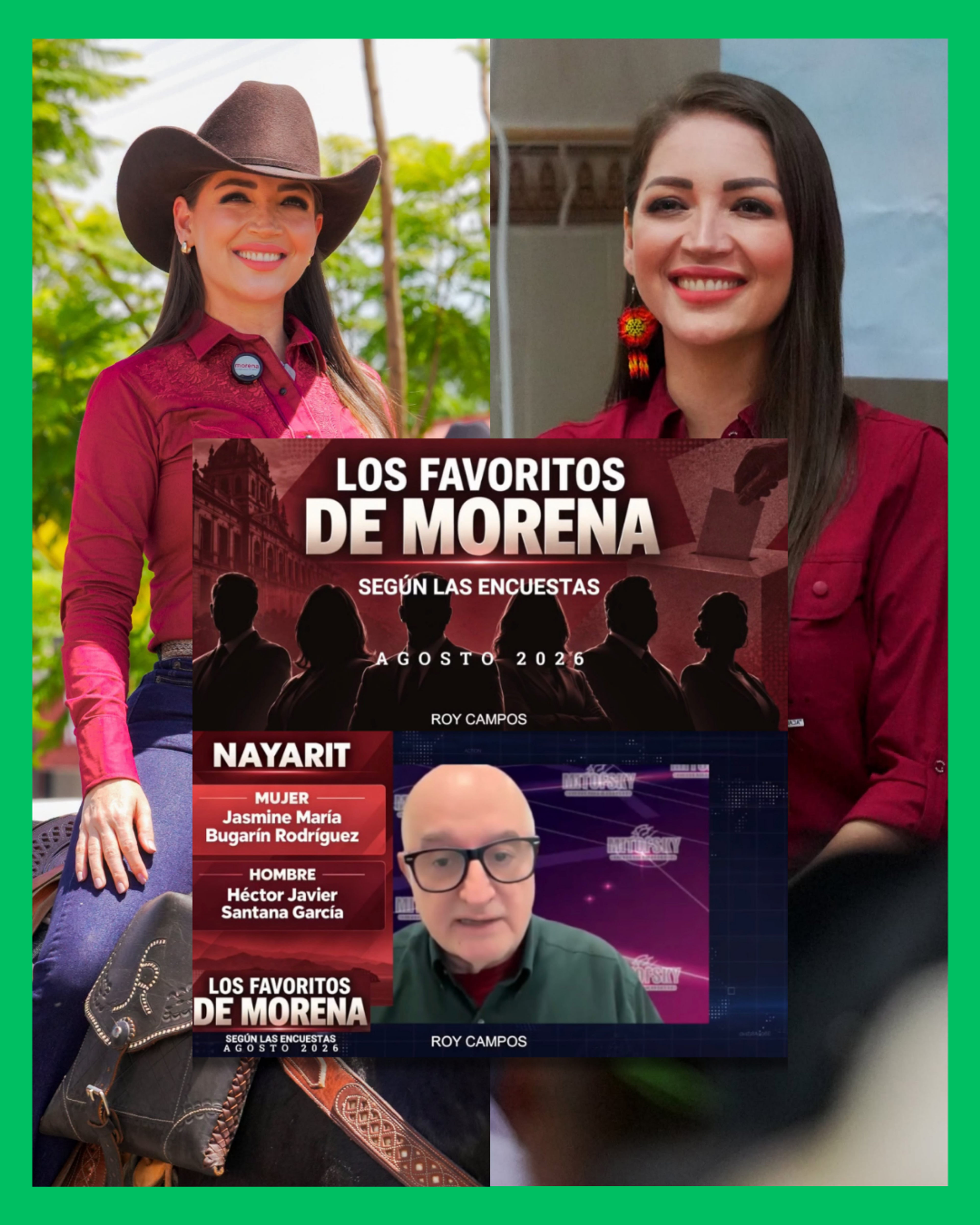 ENCUESTADORA MITOFSKY COLOCA A JASMIN BUGARIN AL FRENTE RUMBO A LAS DEFINICIONES EN NAYARIT