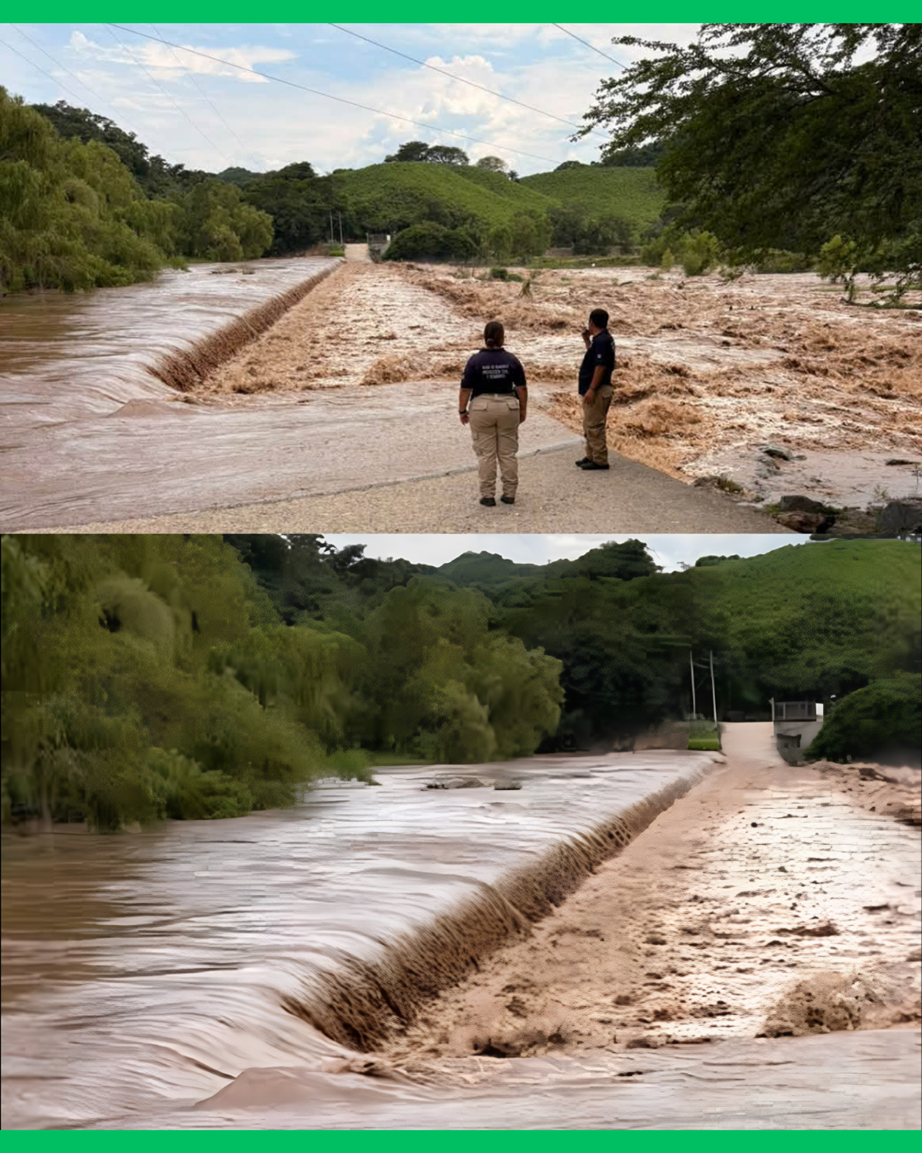  CIERRAN POR COMPLETO EL VADO DE LAS GAVIOTAS POR AUMENTO EN EL NIVEL DEL AGUA 