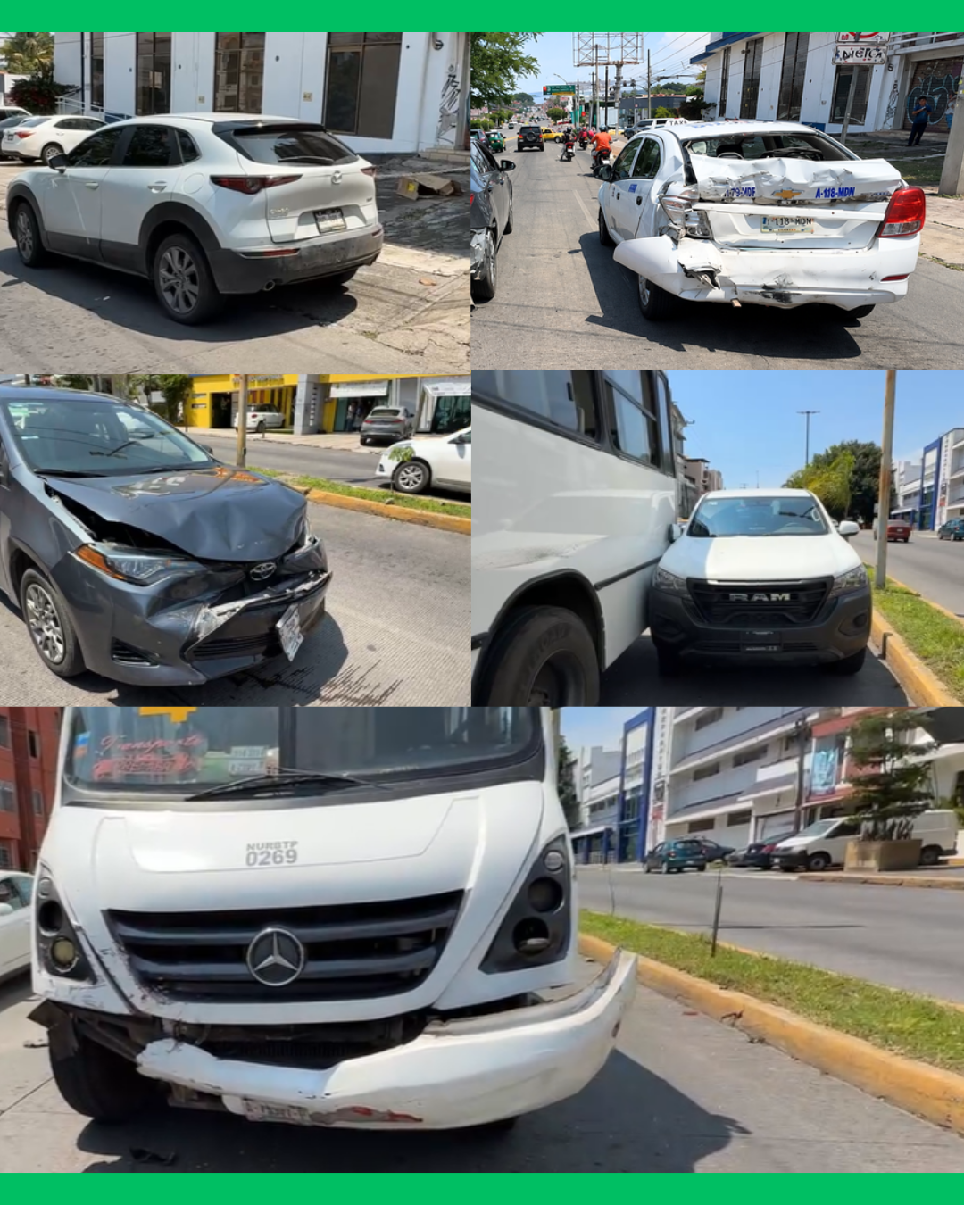 🚨💥 CARAMBOLA EN EL BULEVAR TEPIC–XALISCO DEJA CINCO VEHÍCULOS DAÑADOS