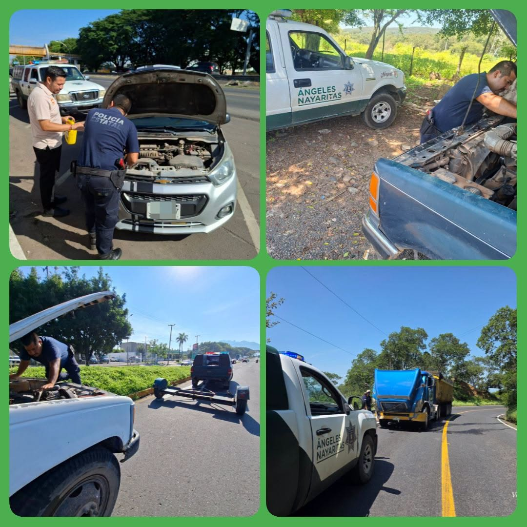 Ángeles Nayaritas mantienen presencia en las carreteras de Nayarit