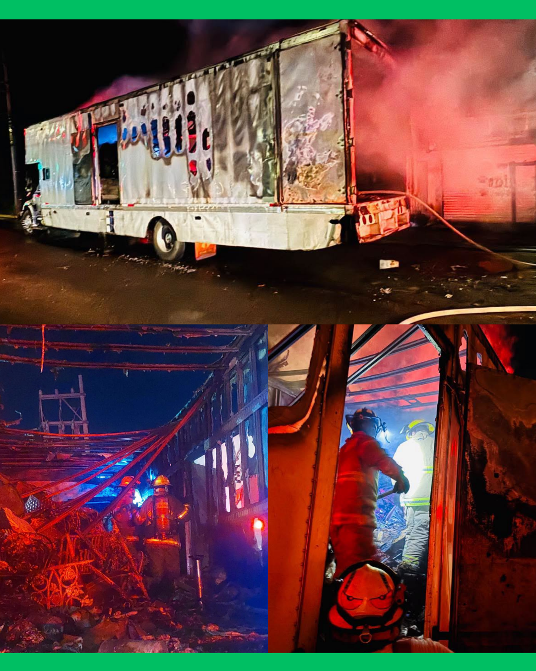 SE INCENDIA CAMIÓN DE CARGA EN BUCERÍAS, BAHÍA DE BANDERAS