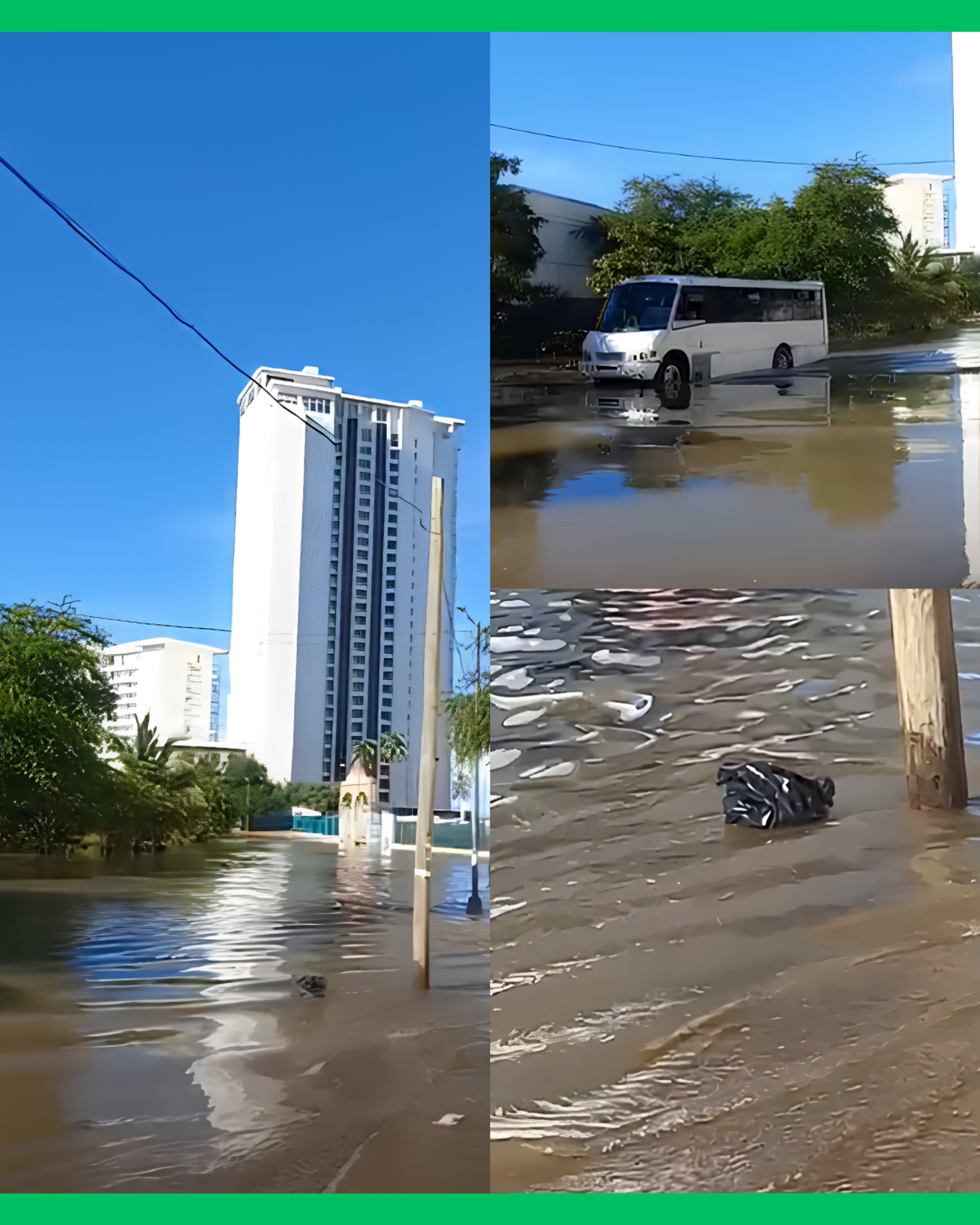 CALLES INUNDADAS COMPLICAN EL PASO EN PUERTO VALLARTA