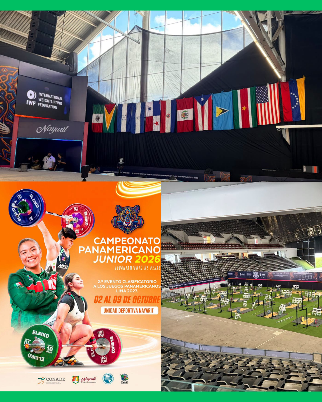 HOY INICIA EN NAYARIT EL CAMPEONATO PANAMERICANO JUNIOR DE HALTEROFILIA