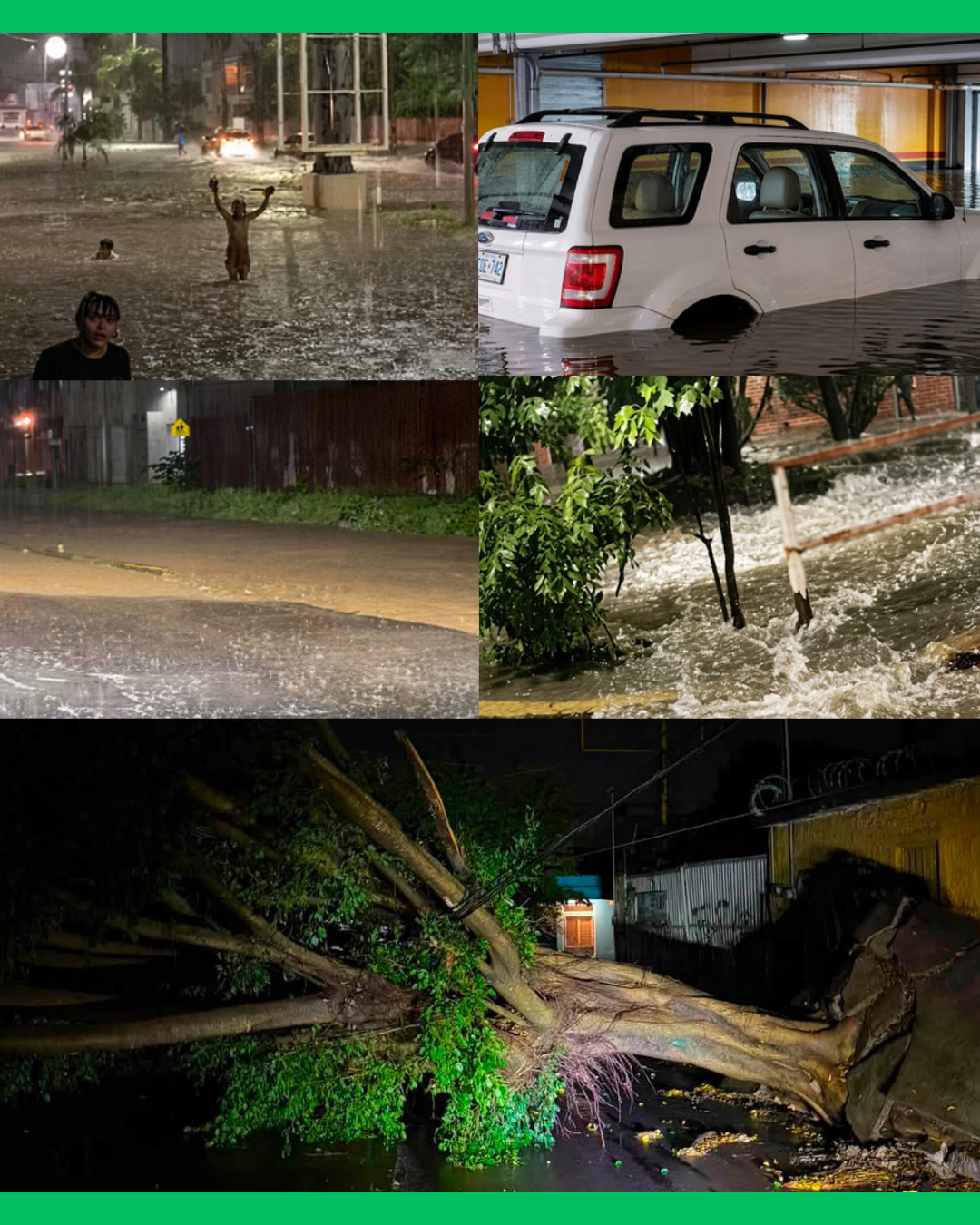 REPORTAN AFECTACIONES EN CINCO MUNICIPIOS DE NAYARIT TRAS LA TORMENTA DEL DOMINGO