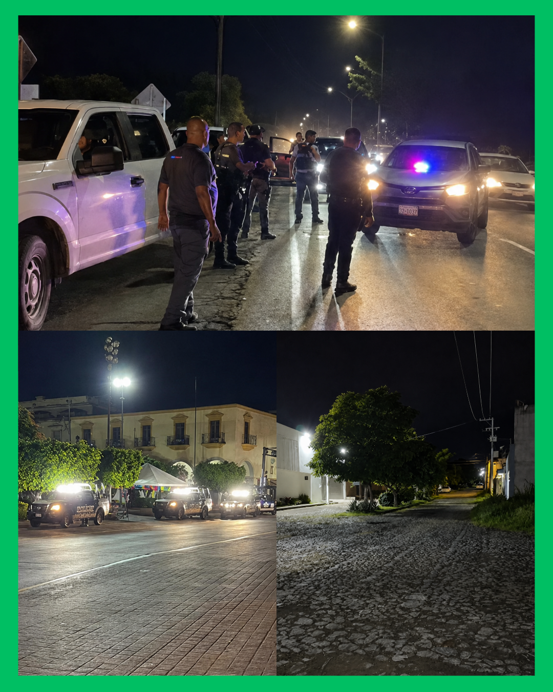 ¡DETONACIONES EN AL MENOS 16 COLONIAS DESATAN OPERATIVO NOCTURNO EN TEPIC!