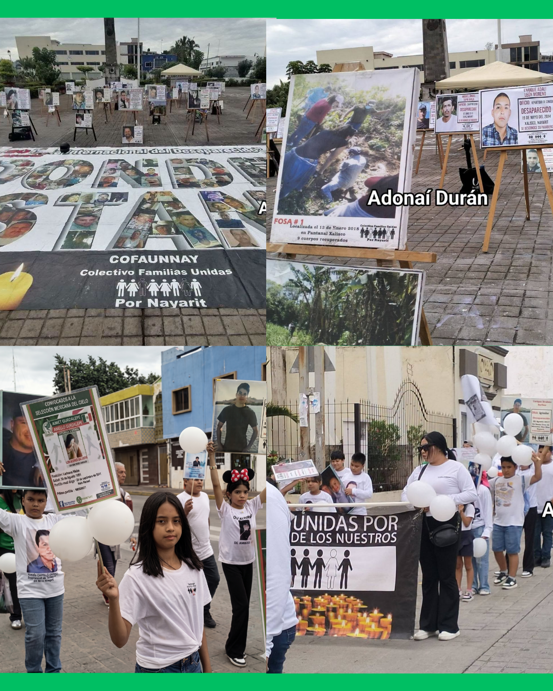 FAMILIAS DE DESAPARECIDOS MARCHAN EN TEPIC Y ALERTAN SOBRE RIESGOS EN VIDEOJUEGOS