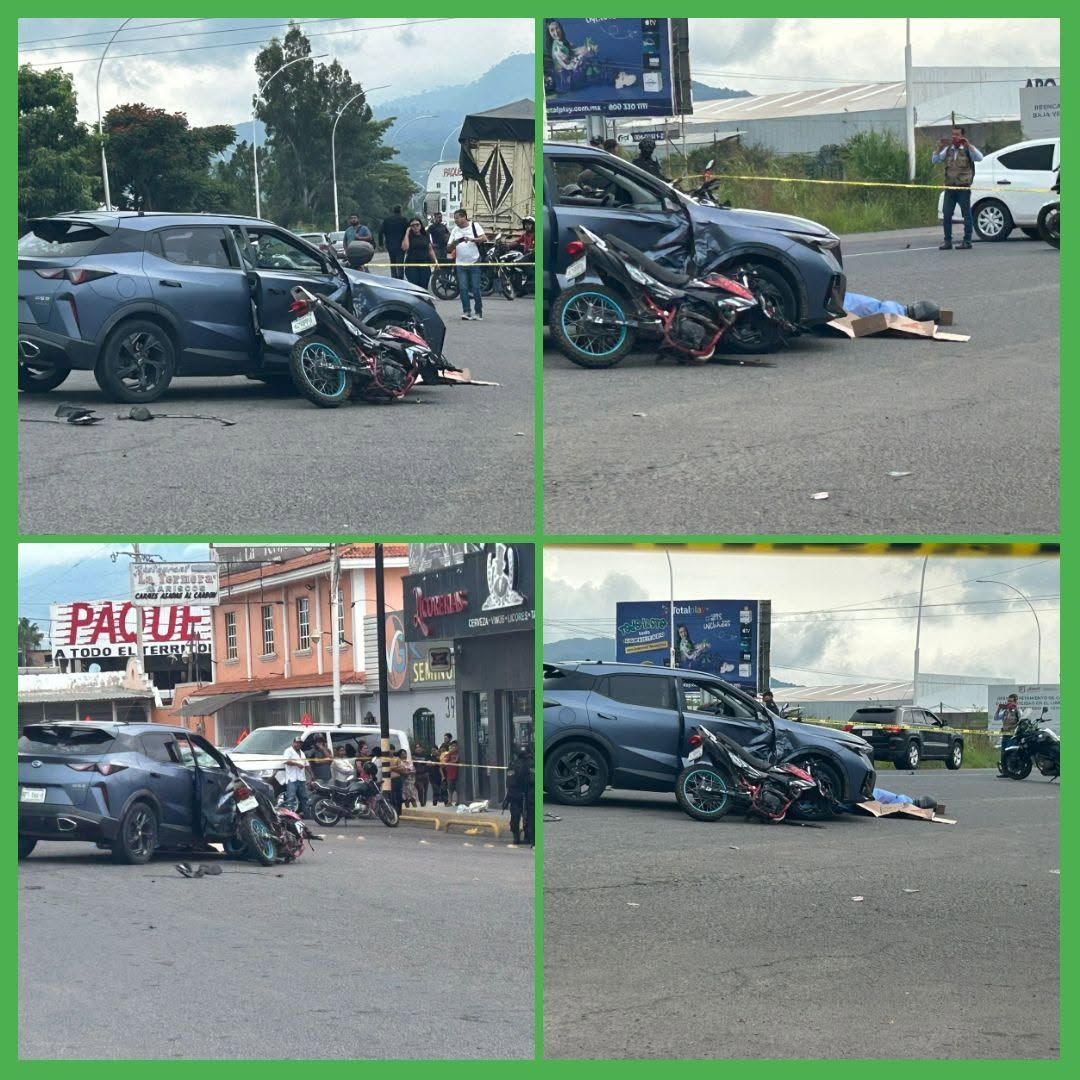 MOTOCICLISTA PIERDE LA VIDA TRAS CHOQUE CON CAMIONETA EN LIBRAMIENTO CARRETERO Y LUIS ECHEVERRÍA