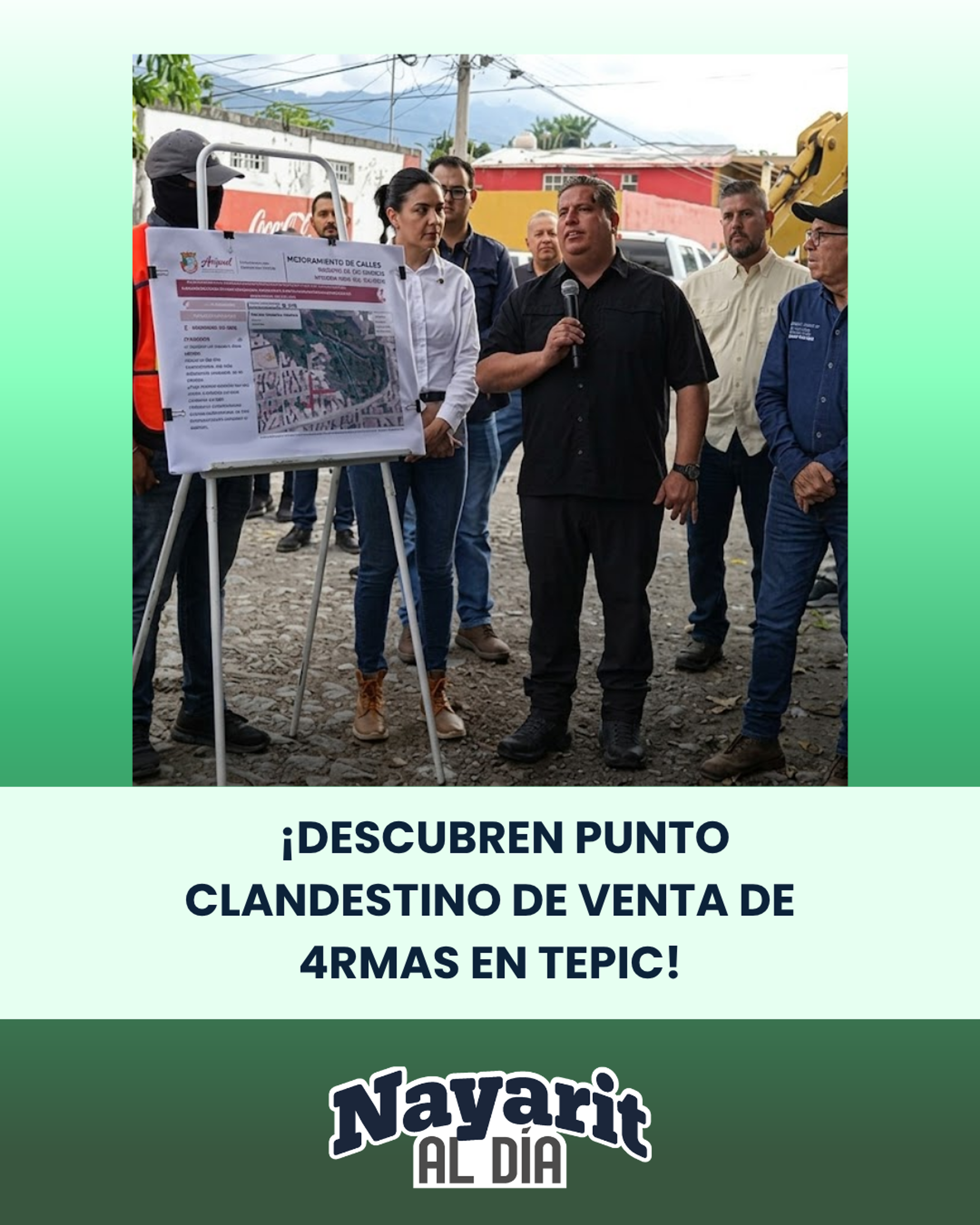 ¡DESCUBREN PUNTO CLANDESTINO DE VENTA DE 4RMAS EN TEPIC!